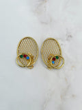 Vintage Ohrclips spielerisch & funkelnd