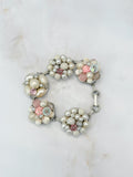 Vintage Cluster Perlen Armband in Pudertönen