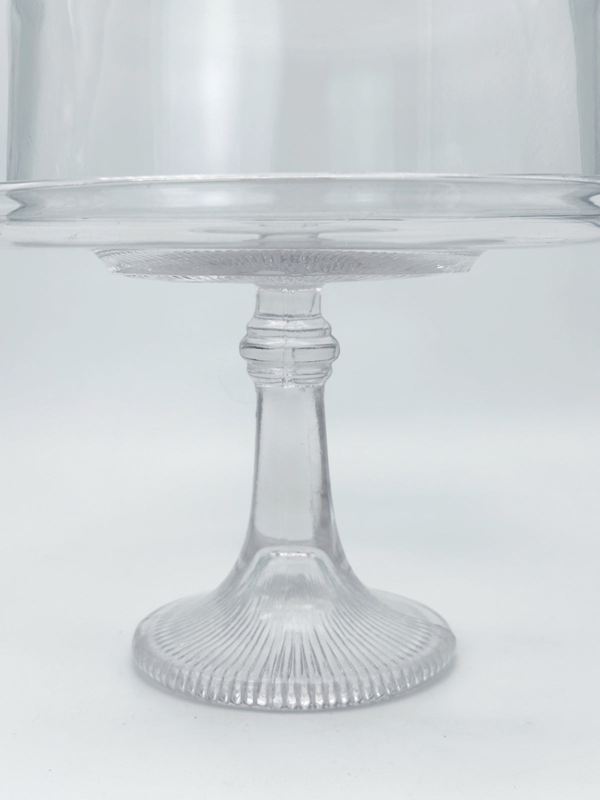 Vintage Käseglocke / Tortenständer aus Pressglas