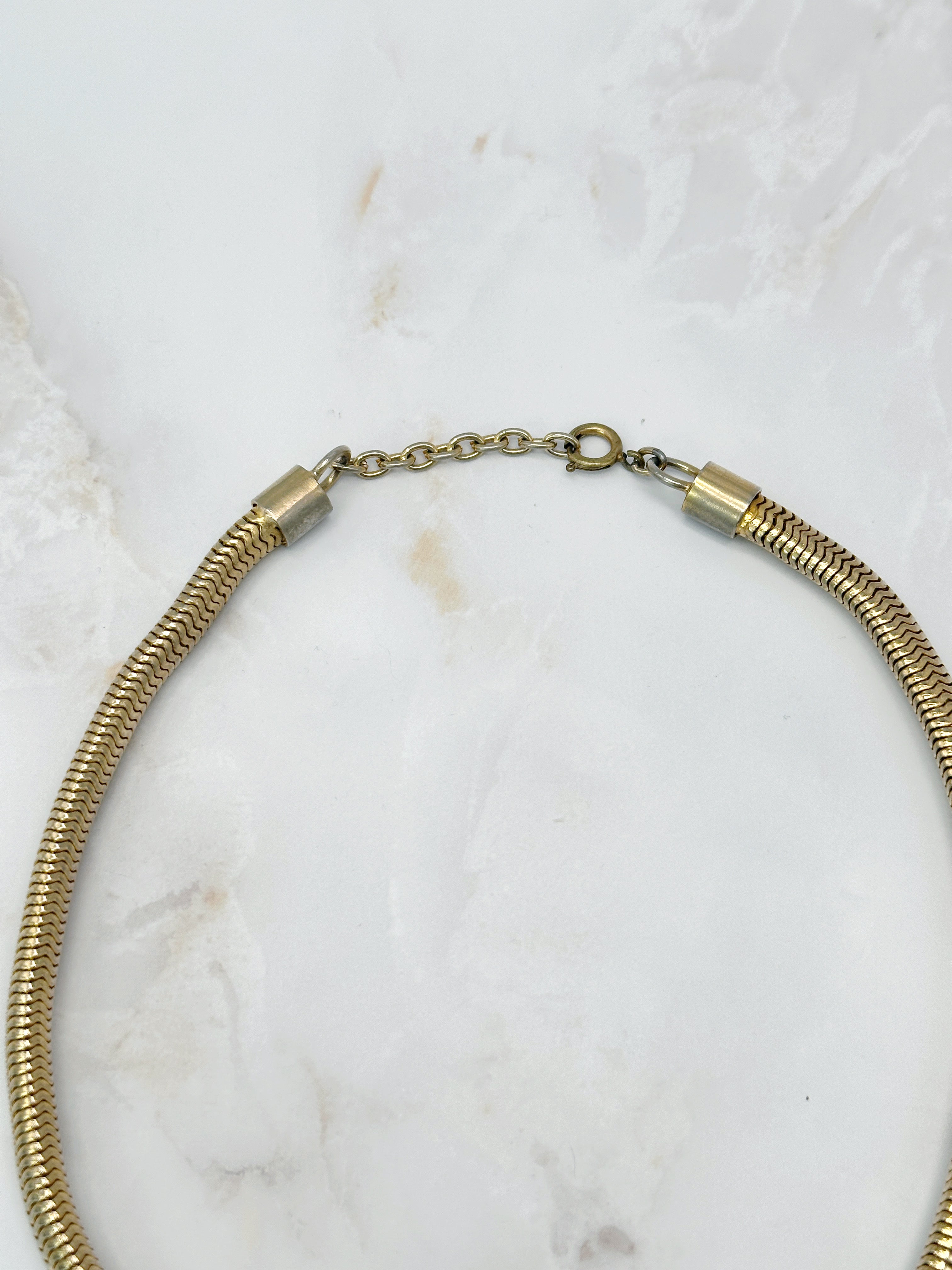 Klassische vergoldete Vintage Schlangenkette