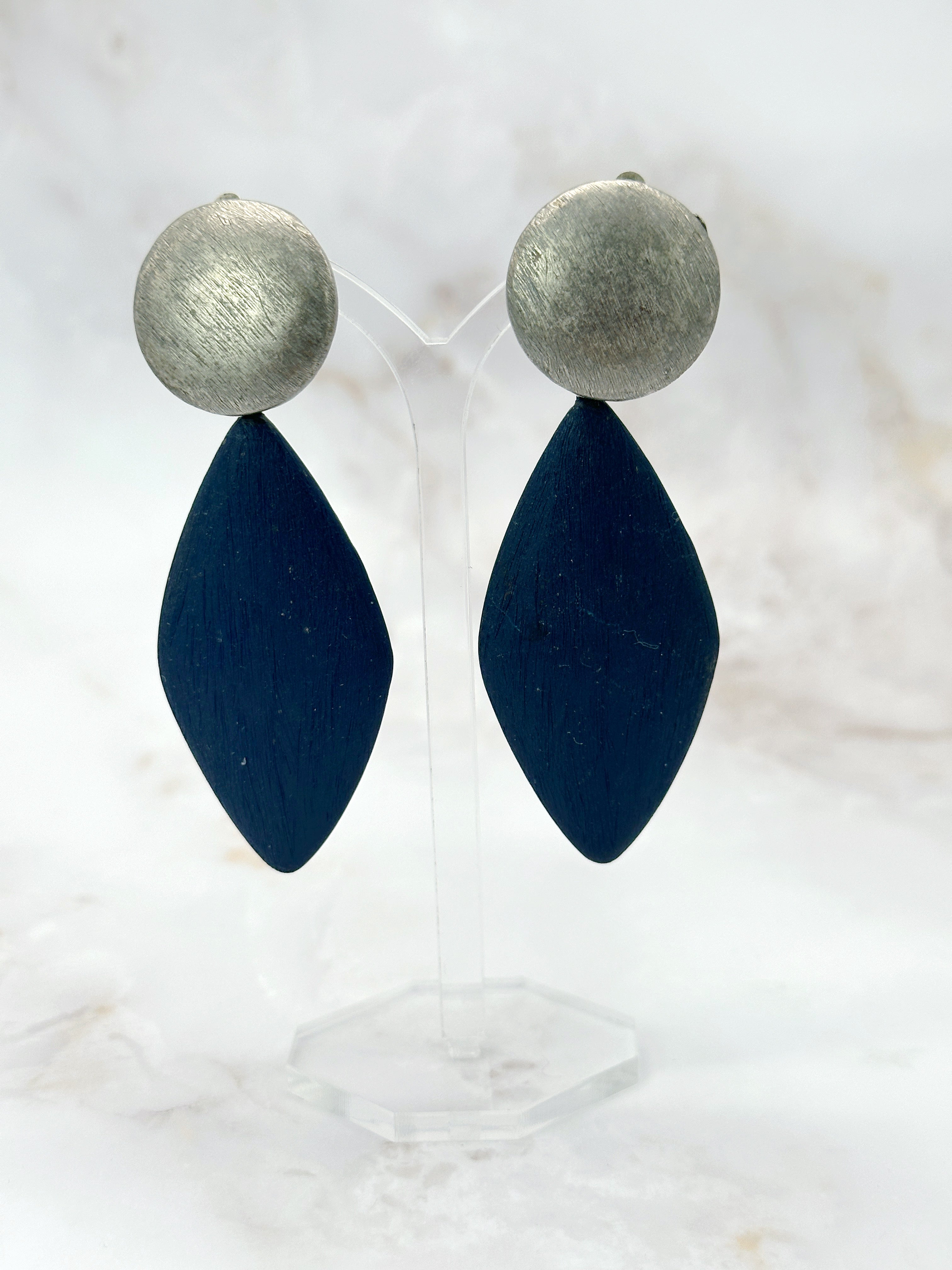 Signierte Vintage Statement Ohrclips von Erwin Pearl