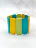 Vintage Perlmutt Armband Bunte Glieder