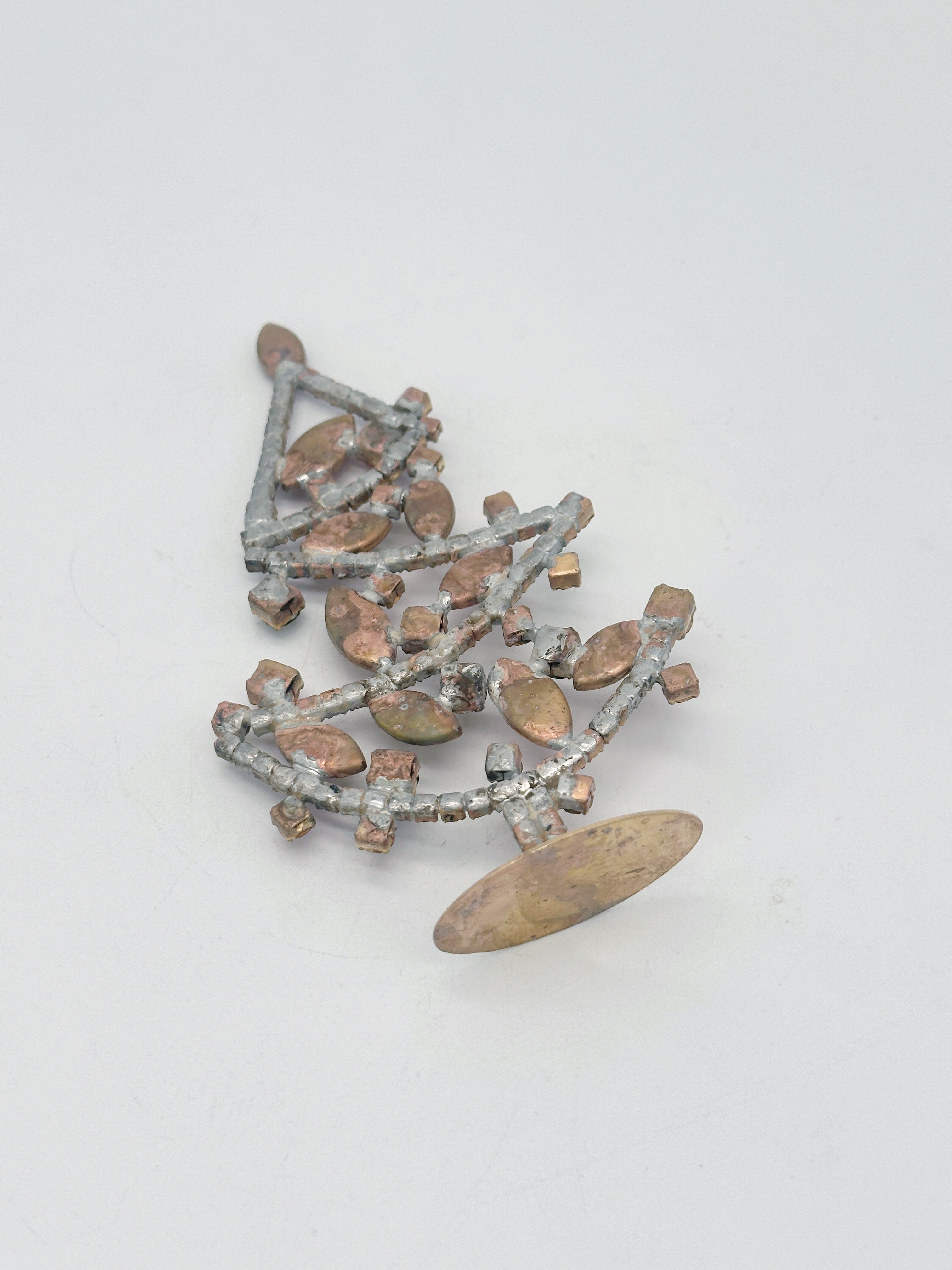 Vintage Gablonzer Christbaum aus Strass & Kristall