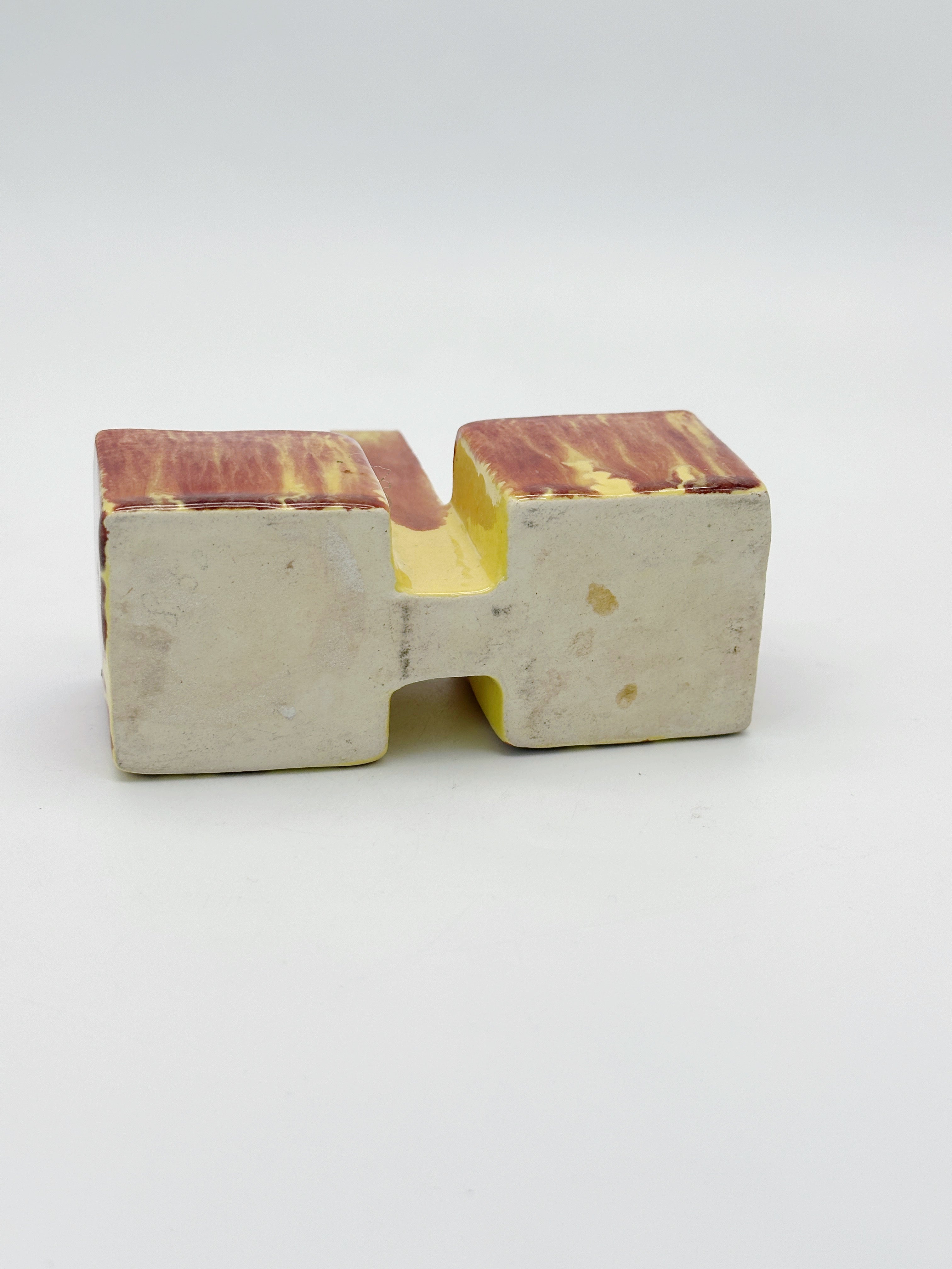 Vintage Keramik Salzgefäß im 50er Jahre Stil