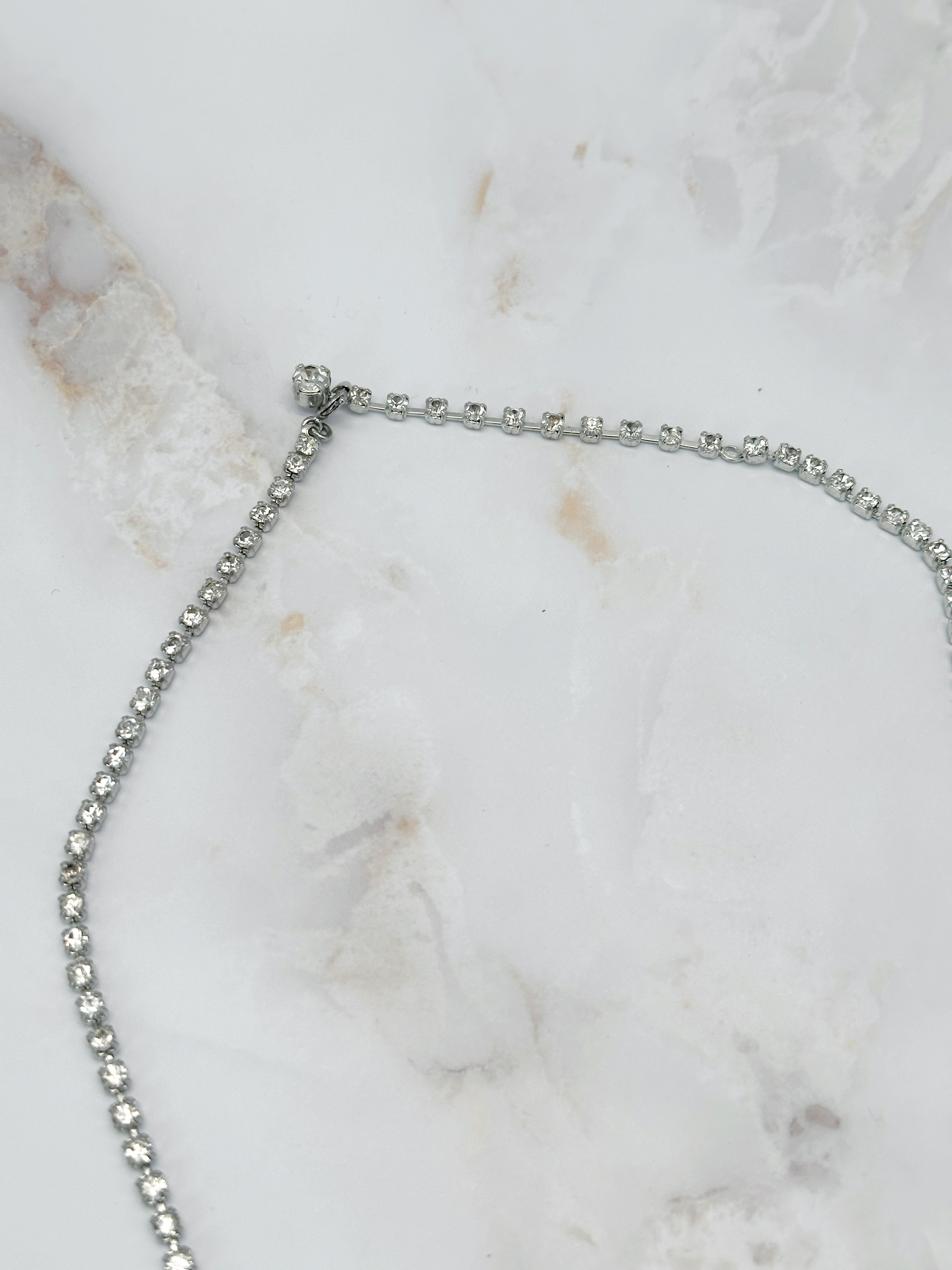 Vintage Strass Collier mit funkelnden Akzenten