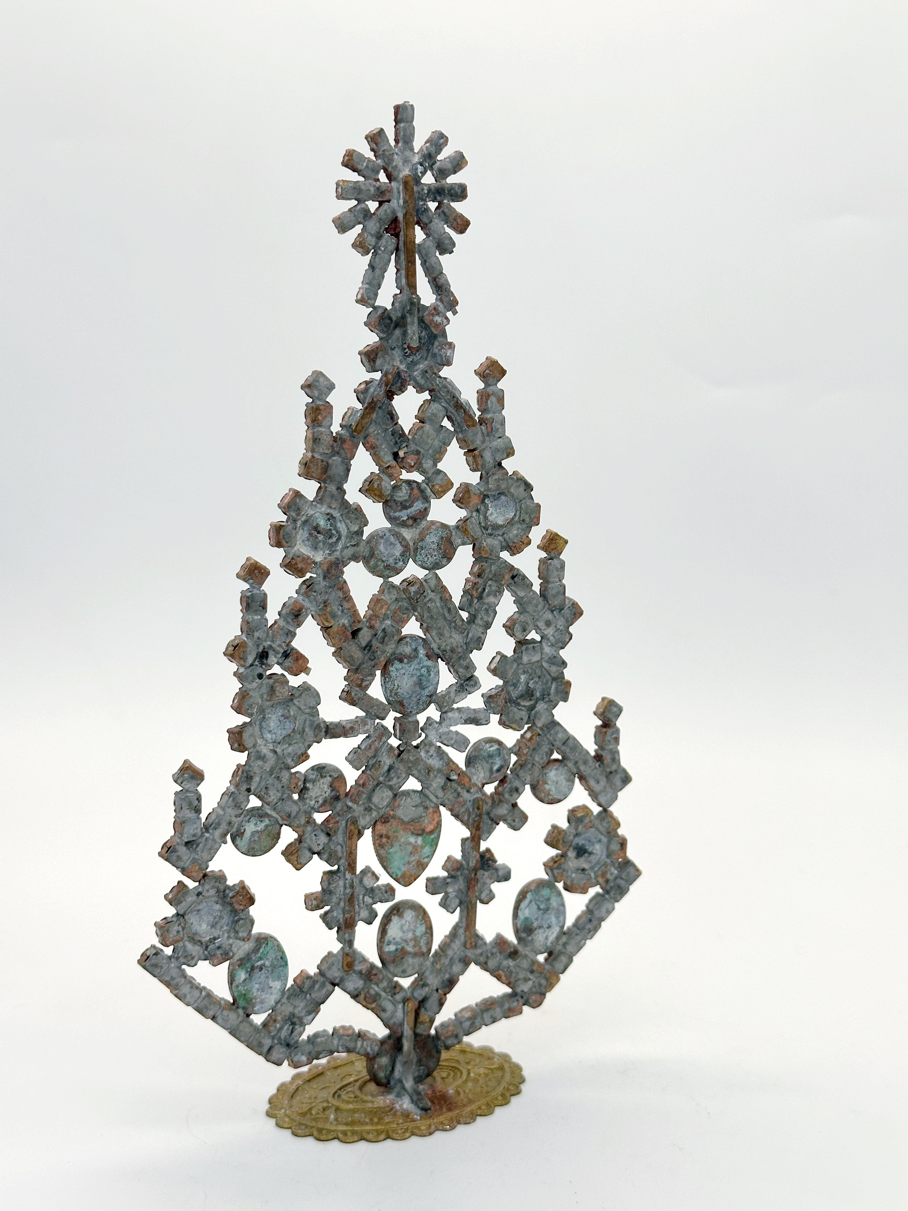 Prächtiger Gablonzer Christbaum aus Strass & Kristall