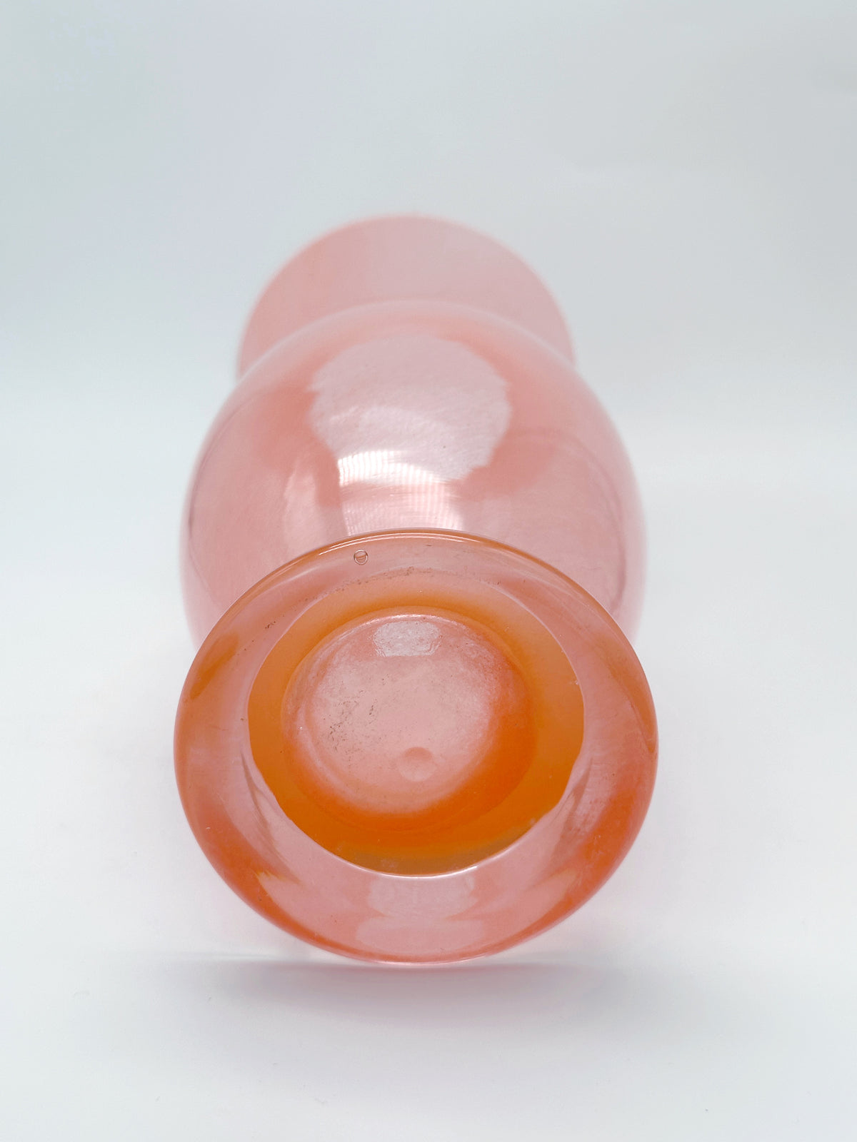 Vintage Glasvase in Orange