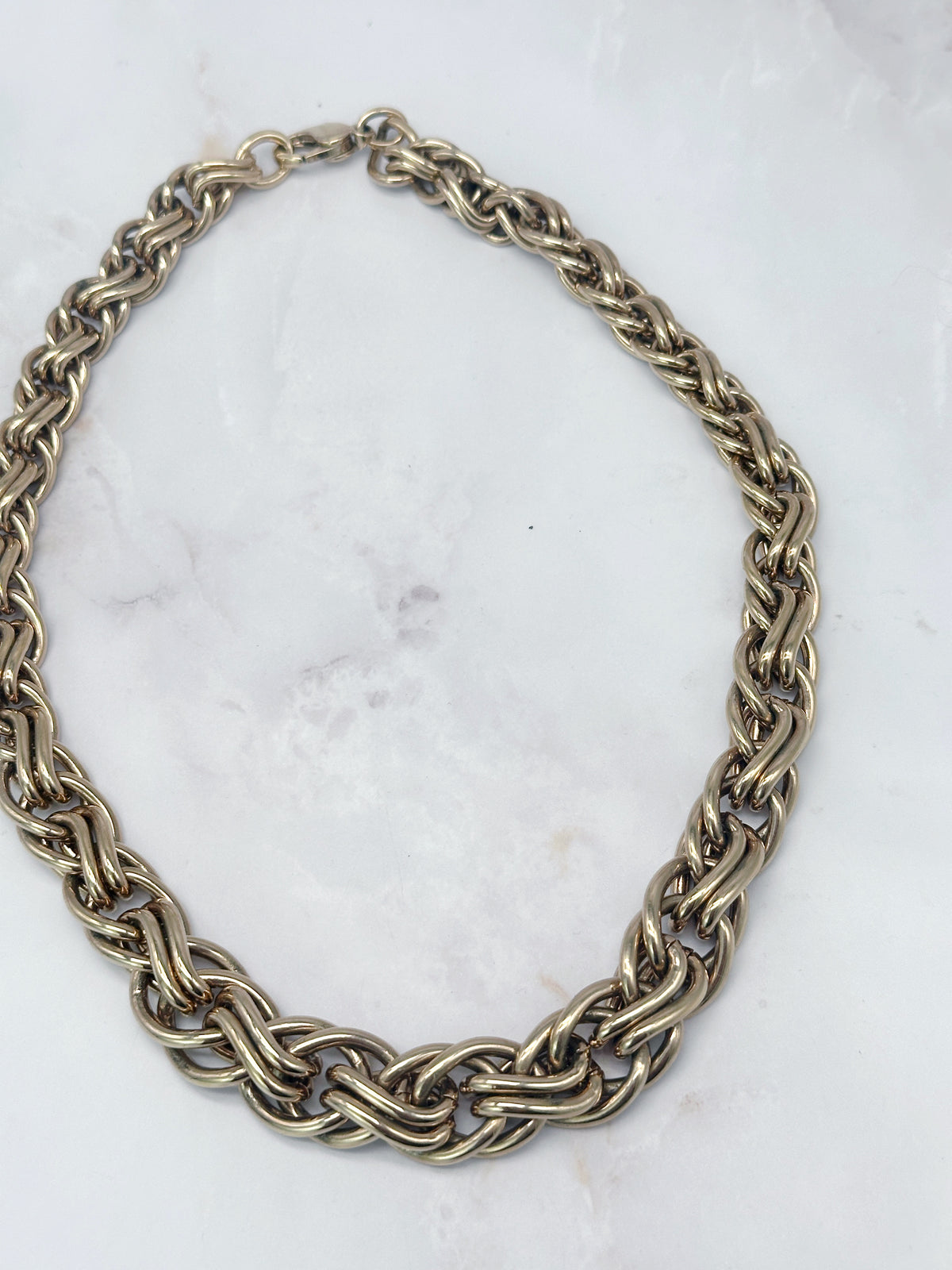 Chunky Vintage Collier von Pierre Lang, vergoldet