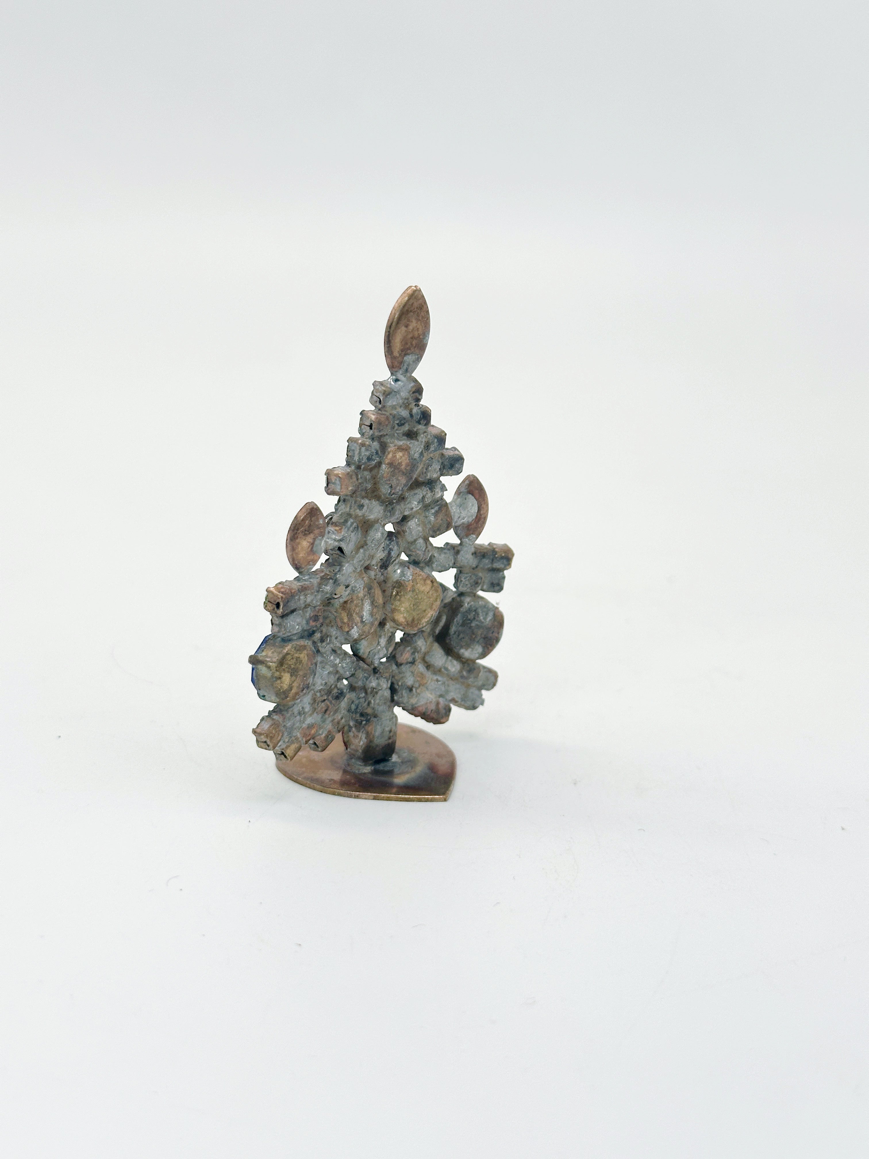 Zierlicher Gablonzer Mini-Christbaum aus Strass