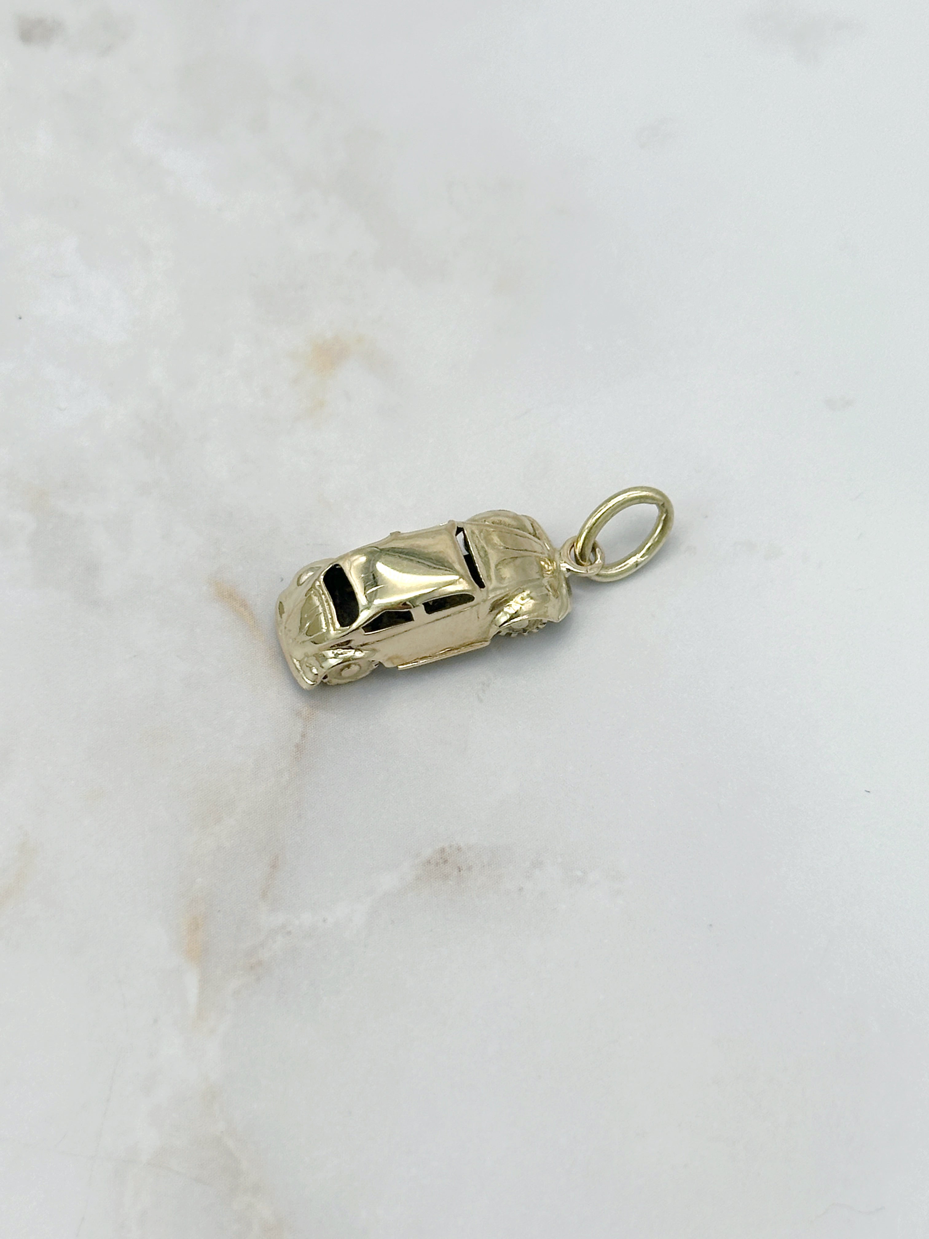 Anhänger Auto in 585 Gelbgold