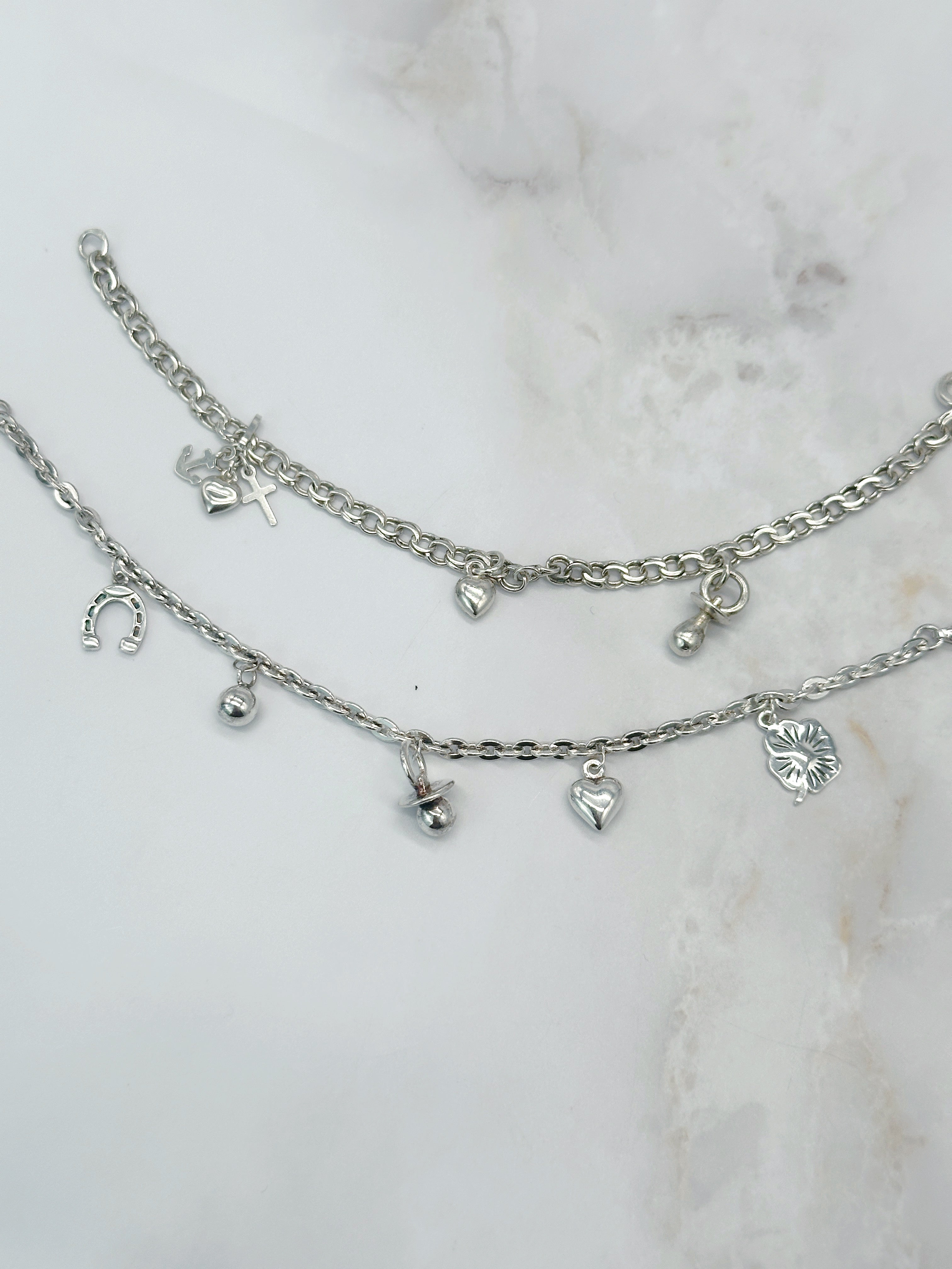 Vintage Bettelarmband aus Sterling Silber von Jens Aagaard Dänemark