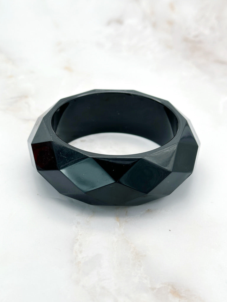 Vintage bangles with polished edges