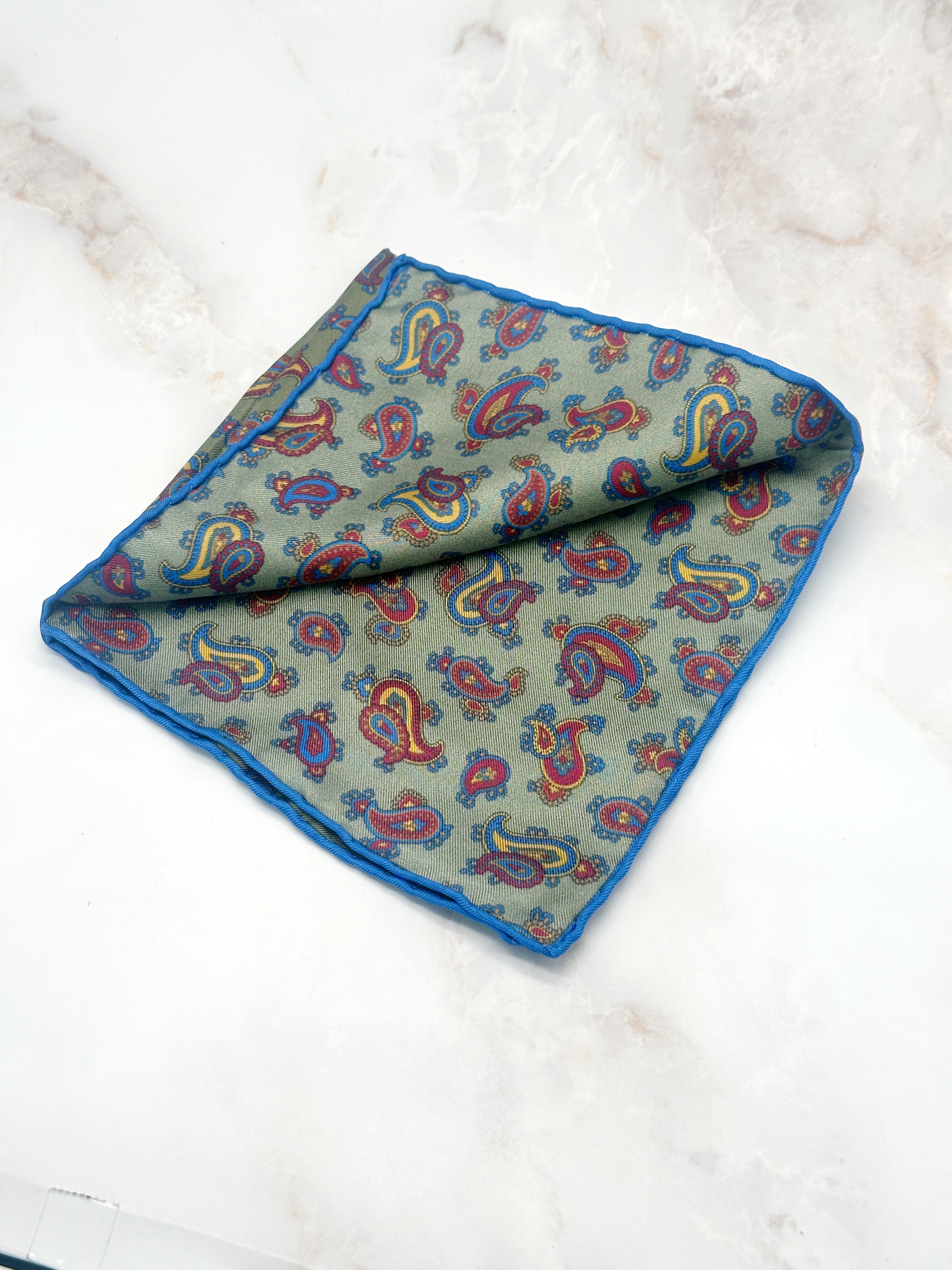 Einstecktuch aus Seide mit Paisley-Muster von Ascot