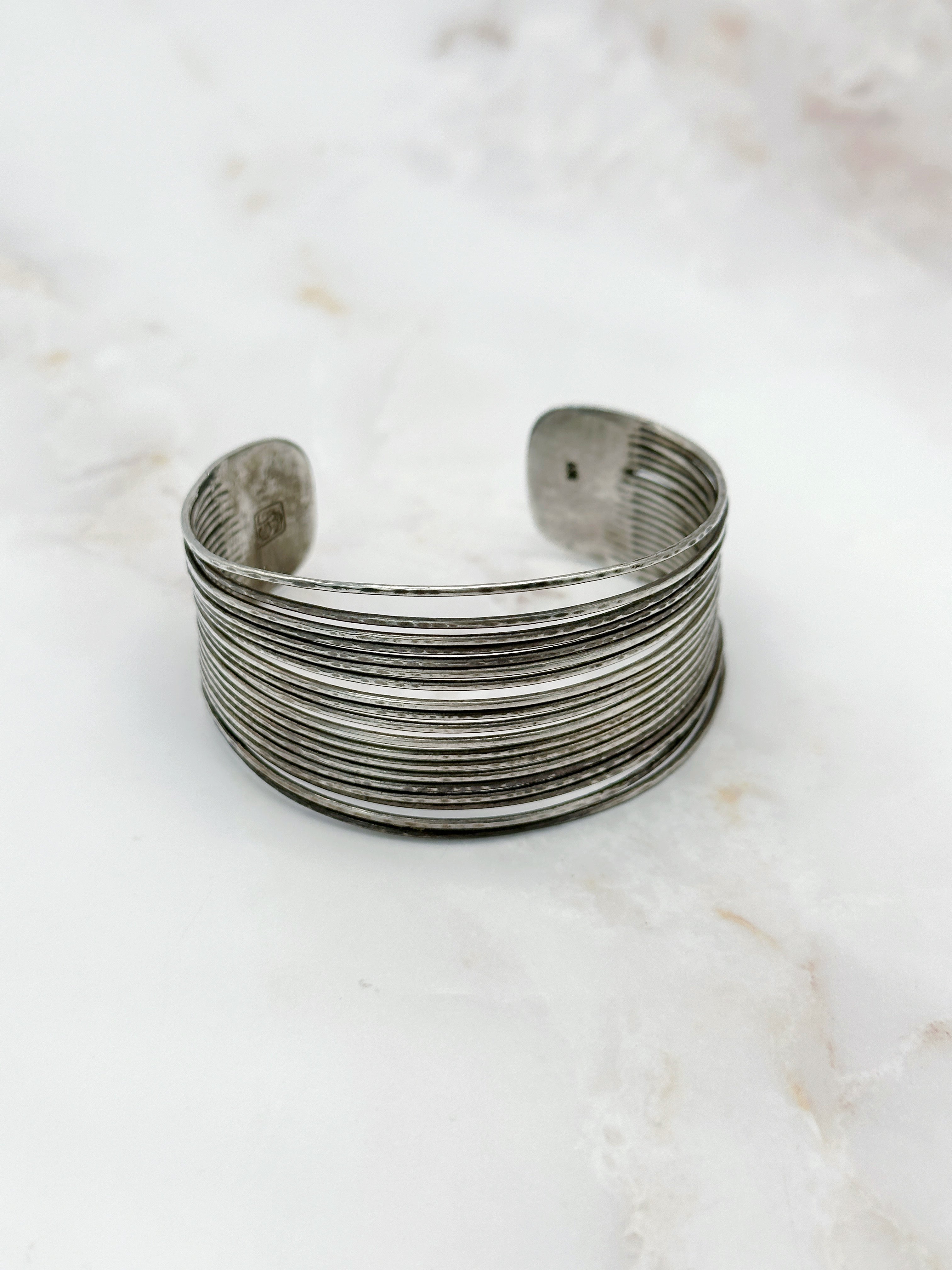 Timeless vintage silver bangle