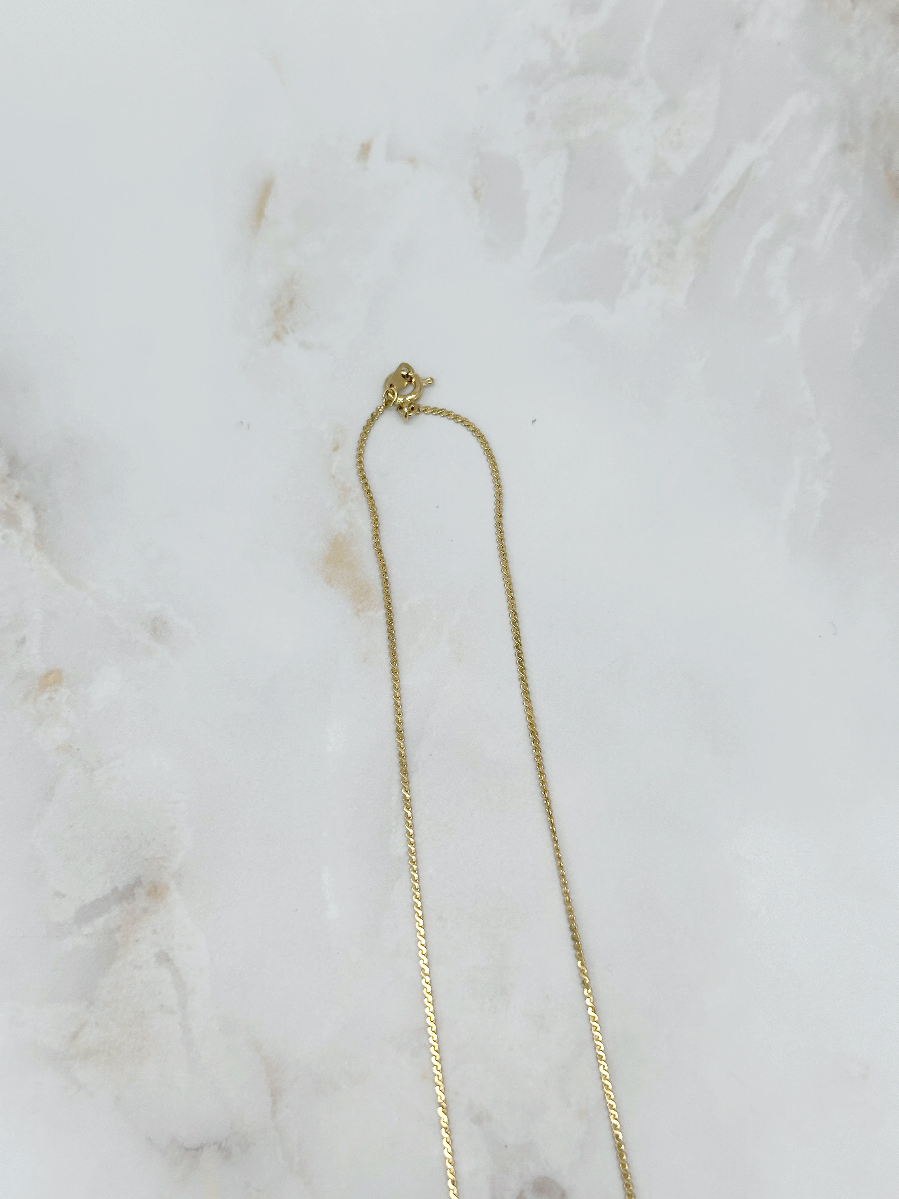 Vintage Halskette mit Kugeldesign und feiner vergoldeter Kette