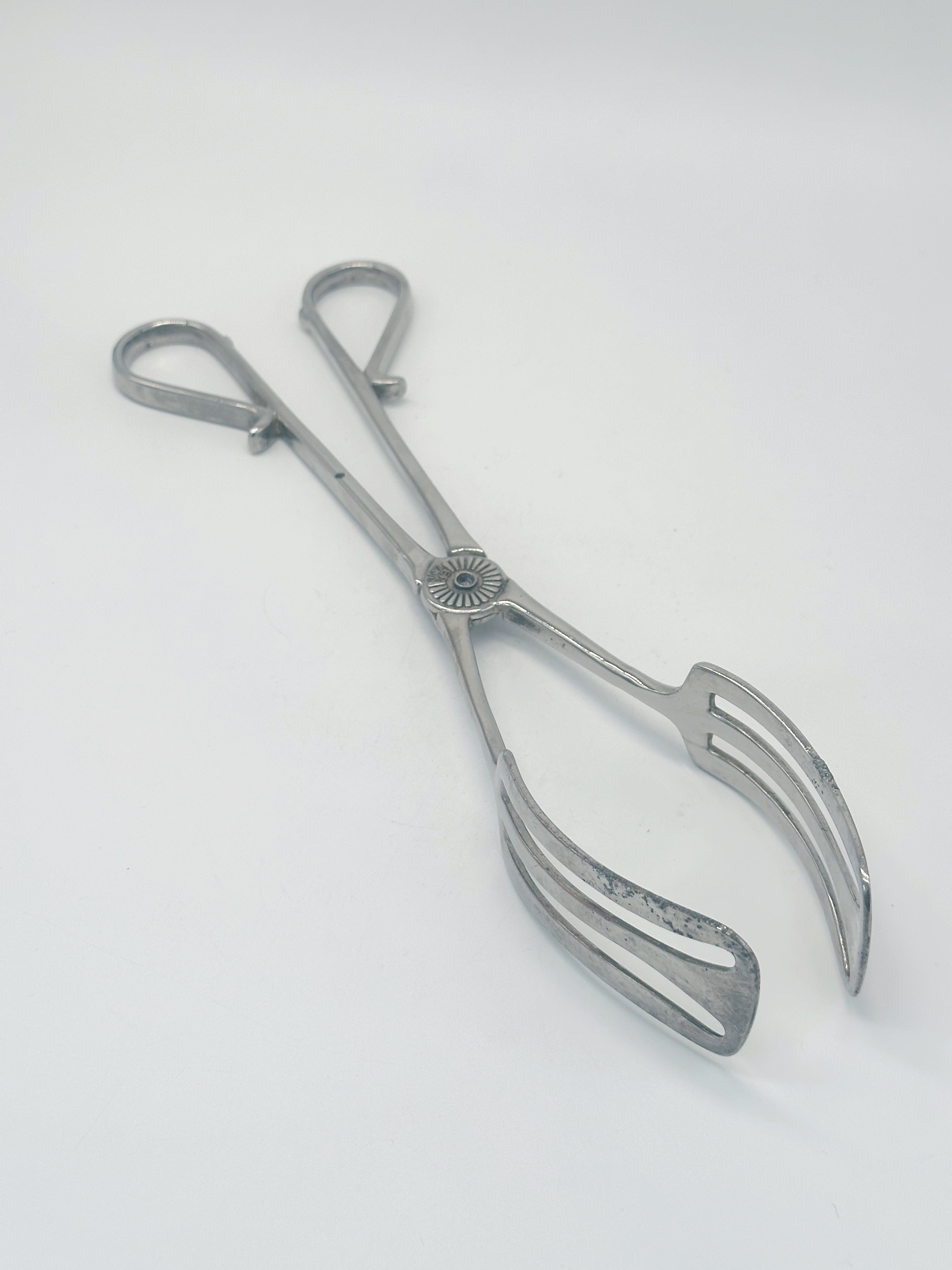 Elegante Vintage Gebäckzange versilbert