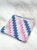 Seidentuch von Codello in Pink, Blau und Türkis