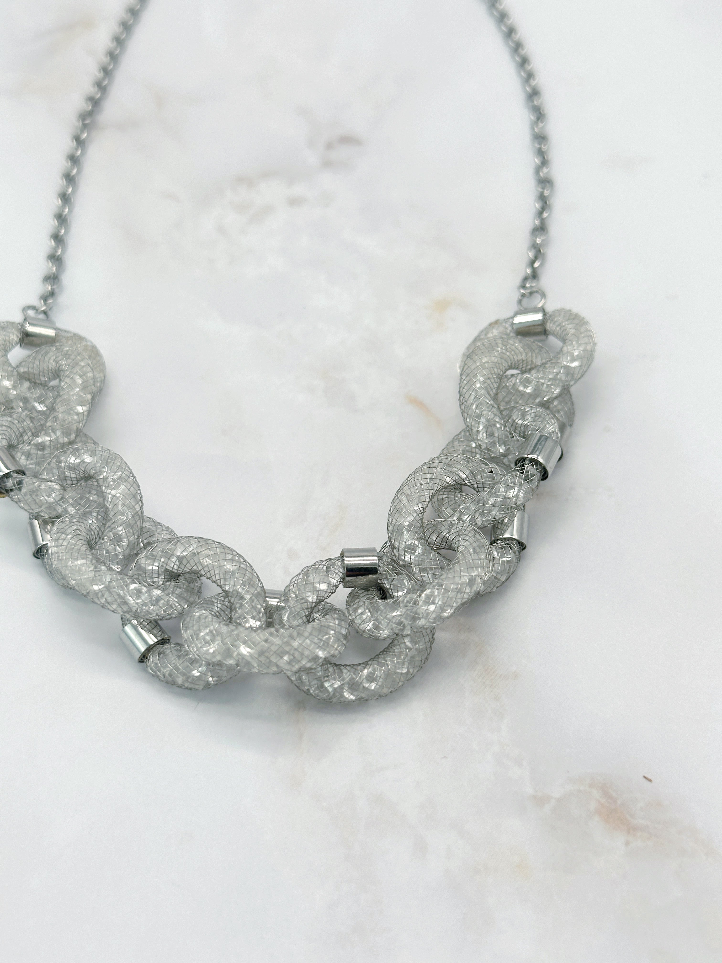 Swarovski Stardust Deluxe Link Necklace mit funkelnden Kristallgliedern