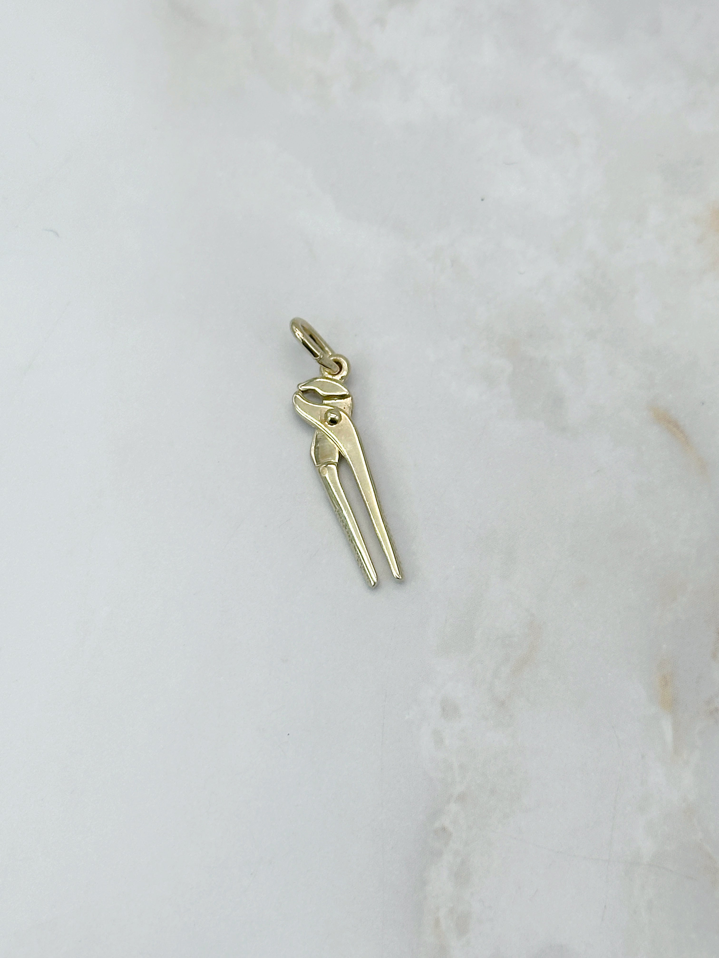 Vintage Zangen Anhänger in 585 Gelbgold