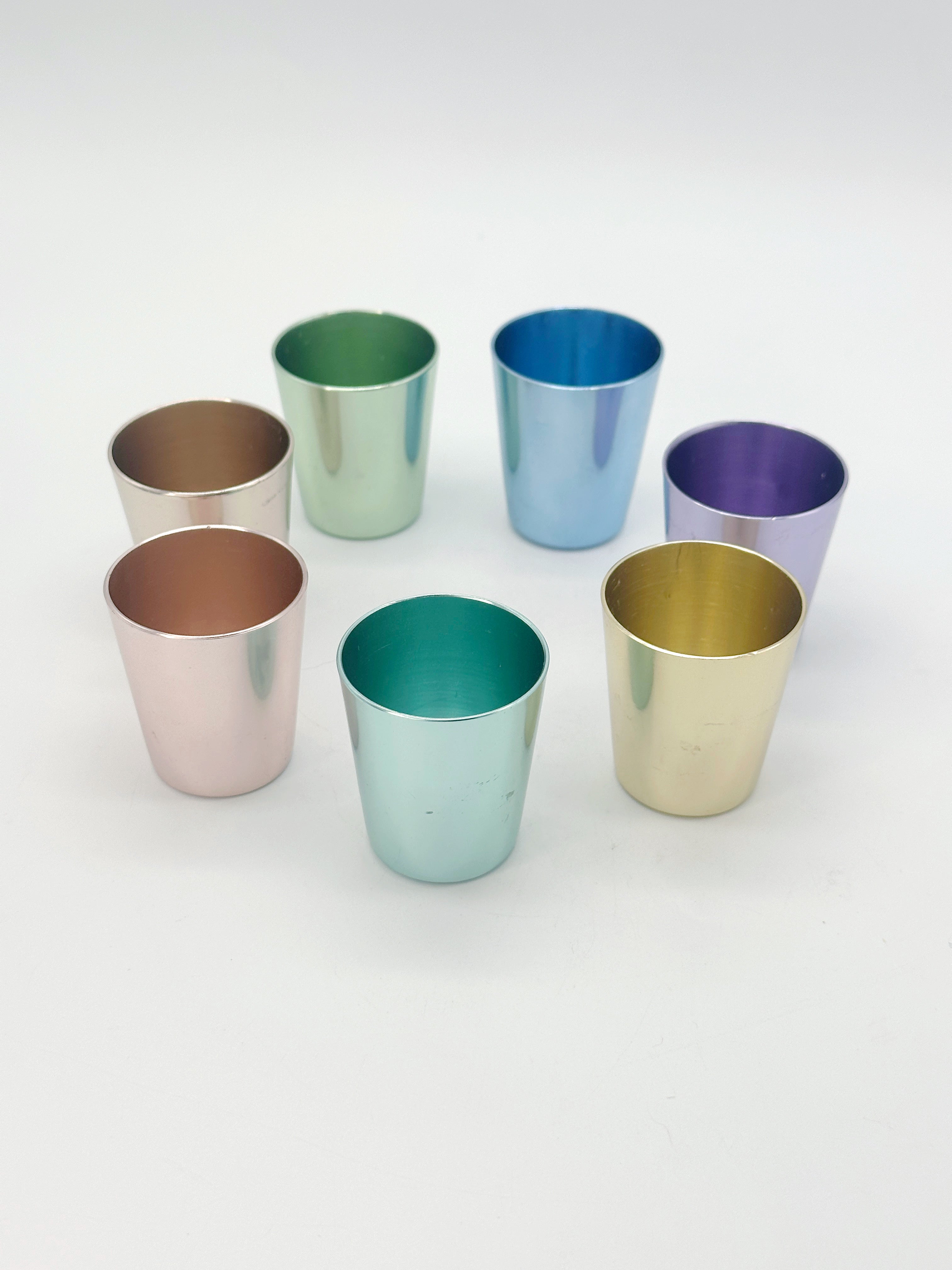 Vintage Stamper Set von EMKARGAL in bunten Farben