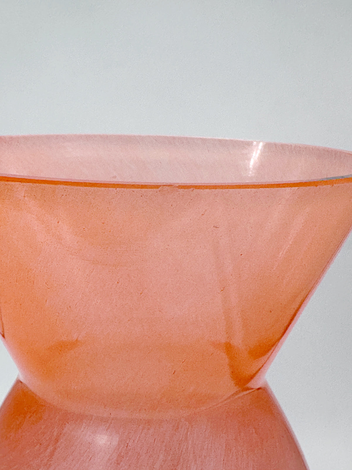 Vintage Glasvase in Orange – dekorative Retro Vase aus Glas – Kunsthandel Pichler