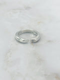 Ausgefallener Silber Ring mit Strass