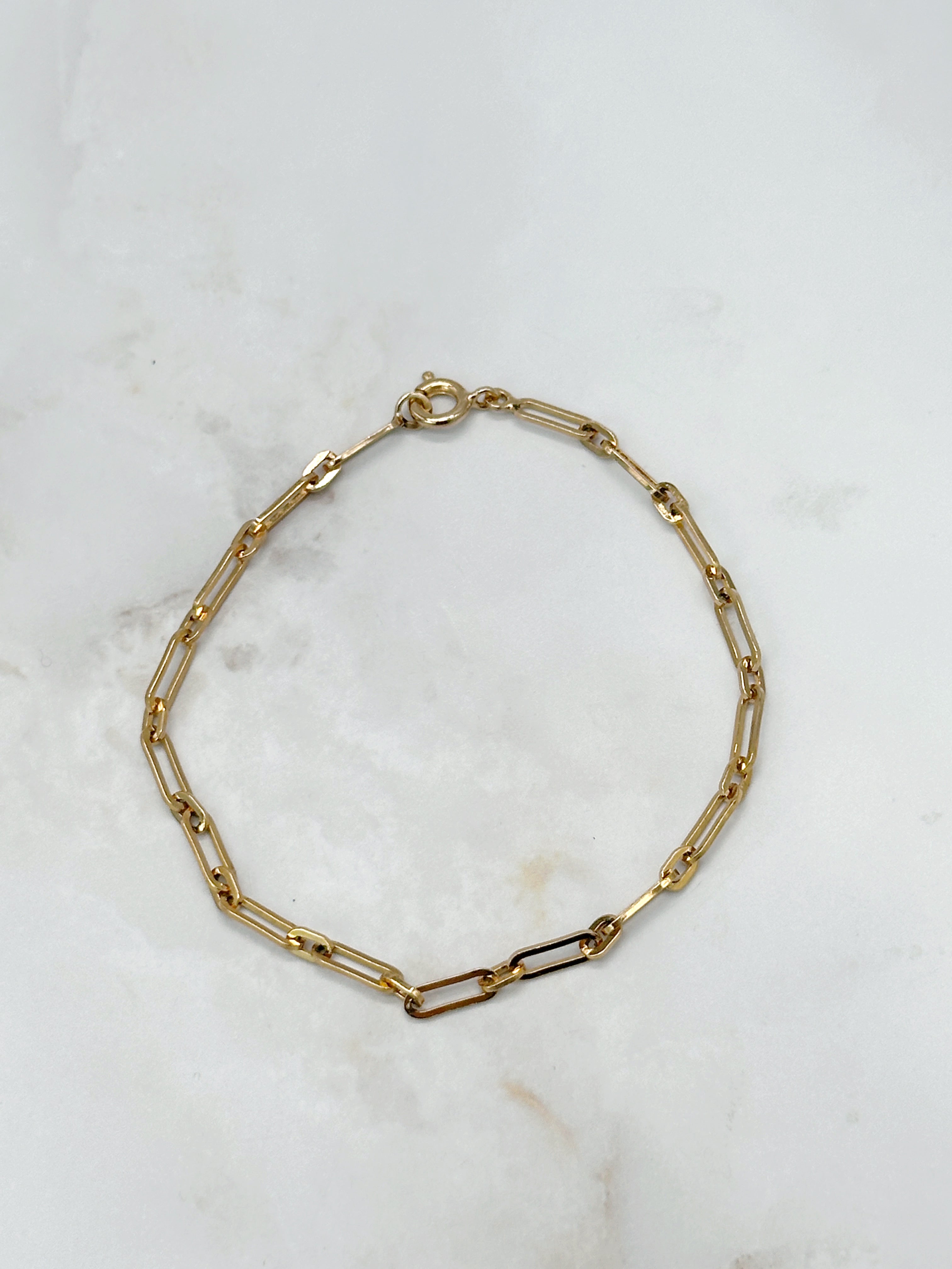 Feines vergoldetes Gliederarmband