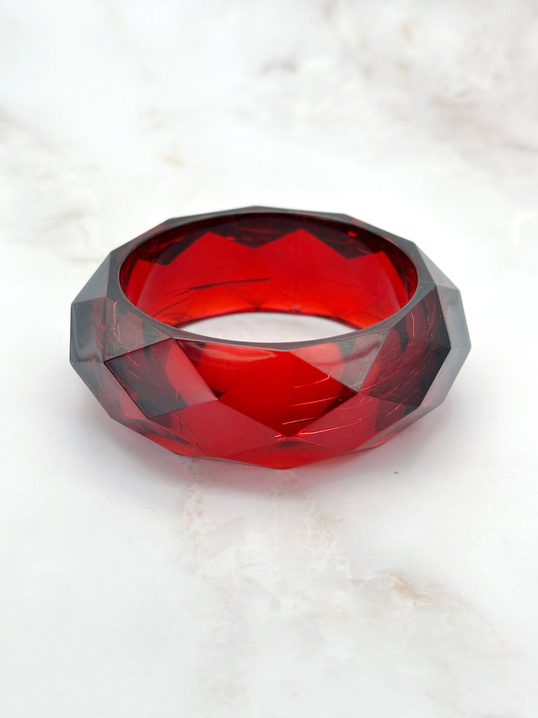 Vintage bangles with polished edges