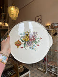 Vintage Kuchenplatte Villeroy & Boch Serie Bouquet mit Blumenmotiv