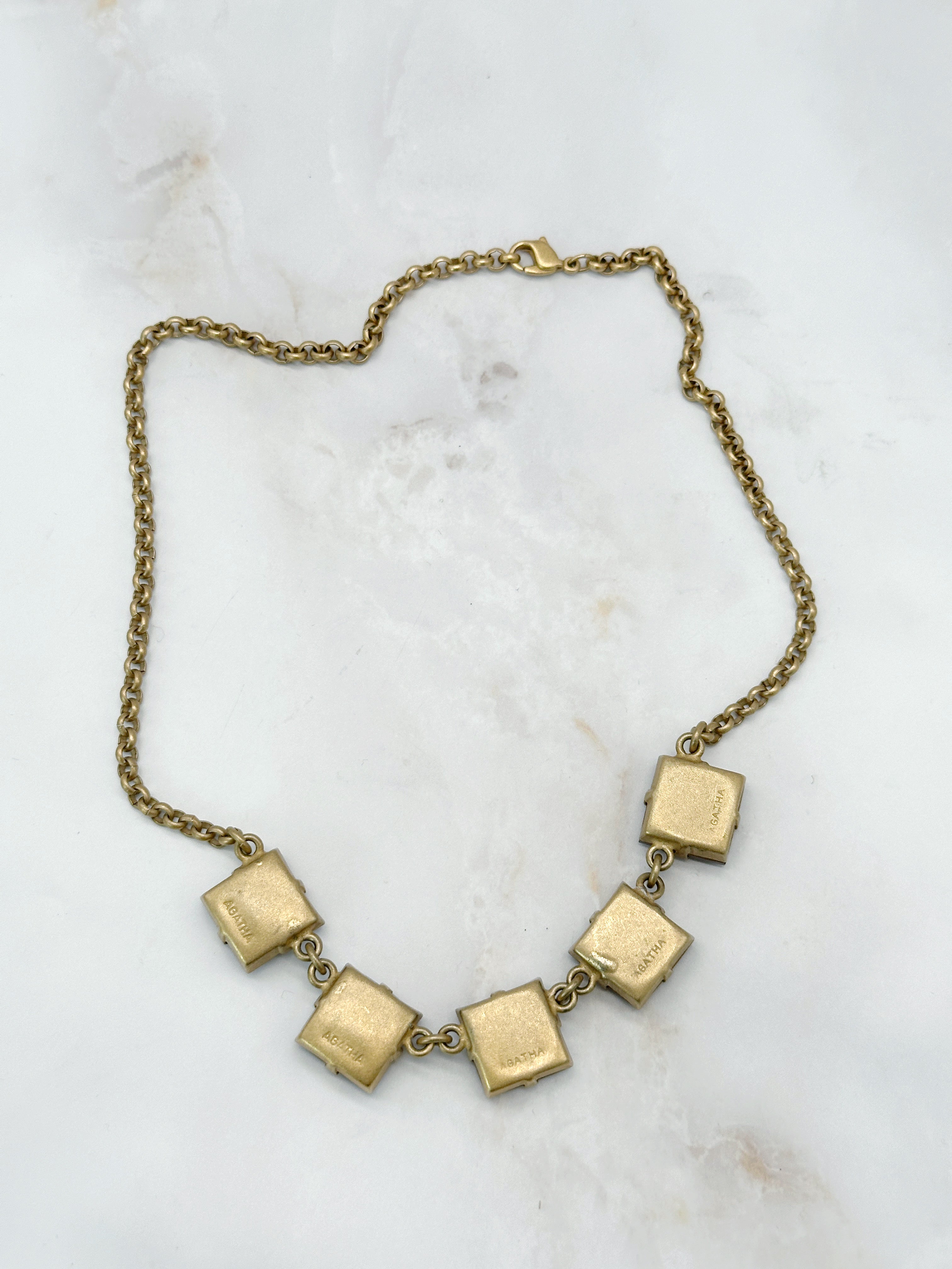 Elegante Vintage Halskette von Agatha Paris