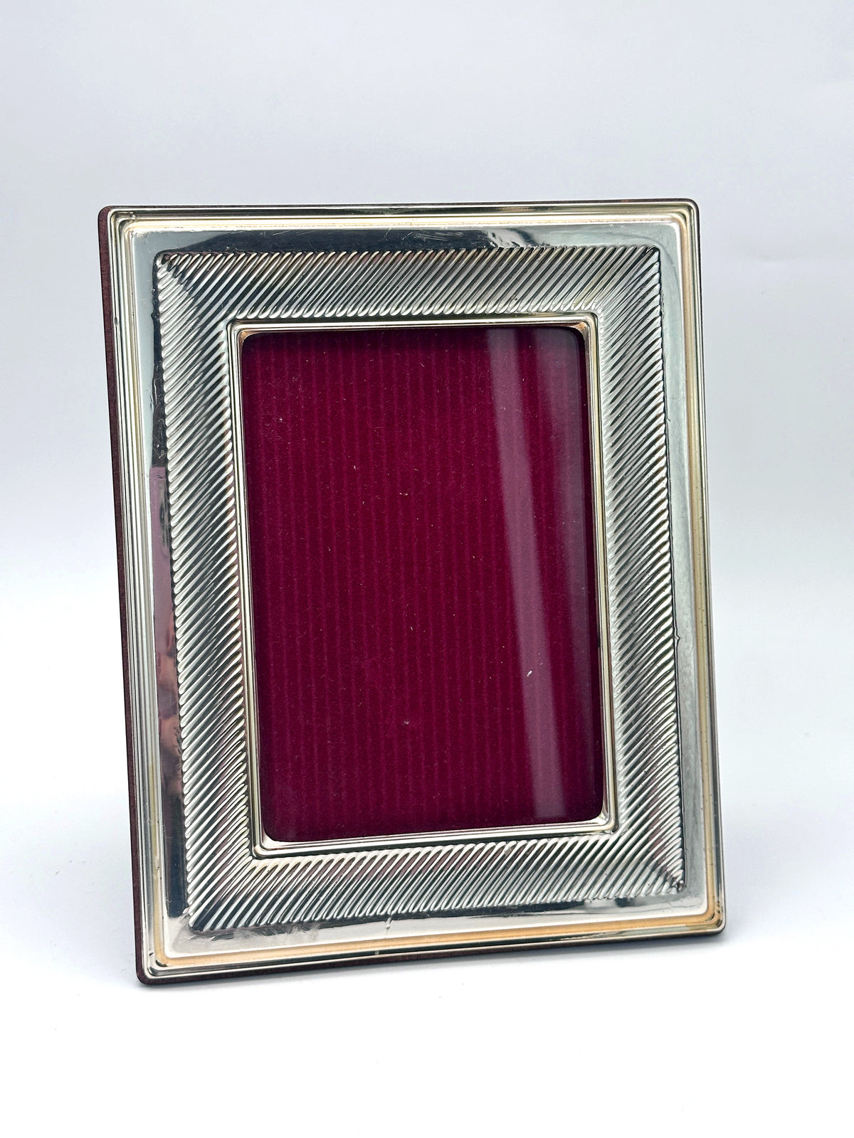 Fotorahmen mit versilbertem Rahmen