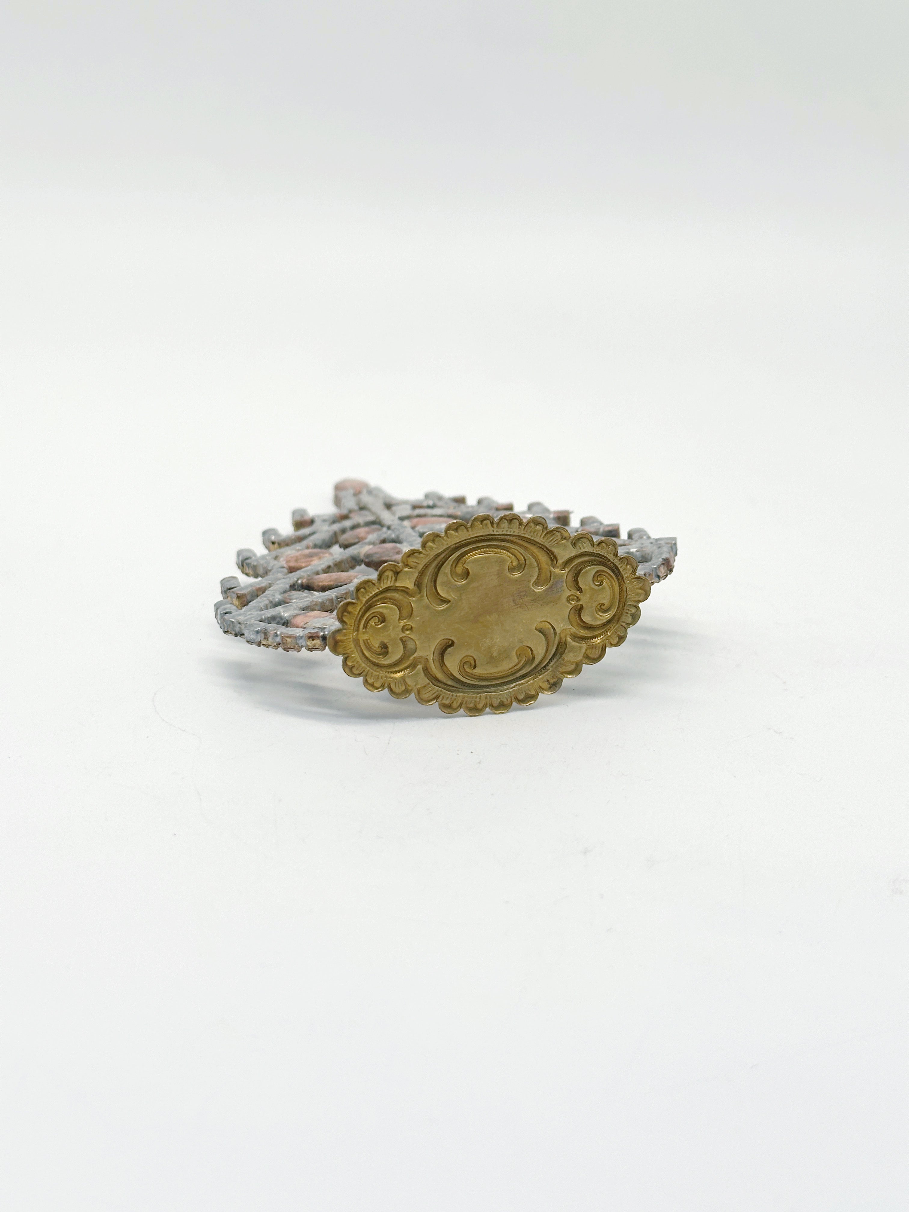 Vintage Gablonzer Christbaum aus Strass & Kristall