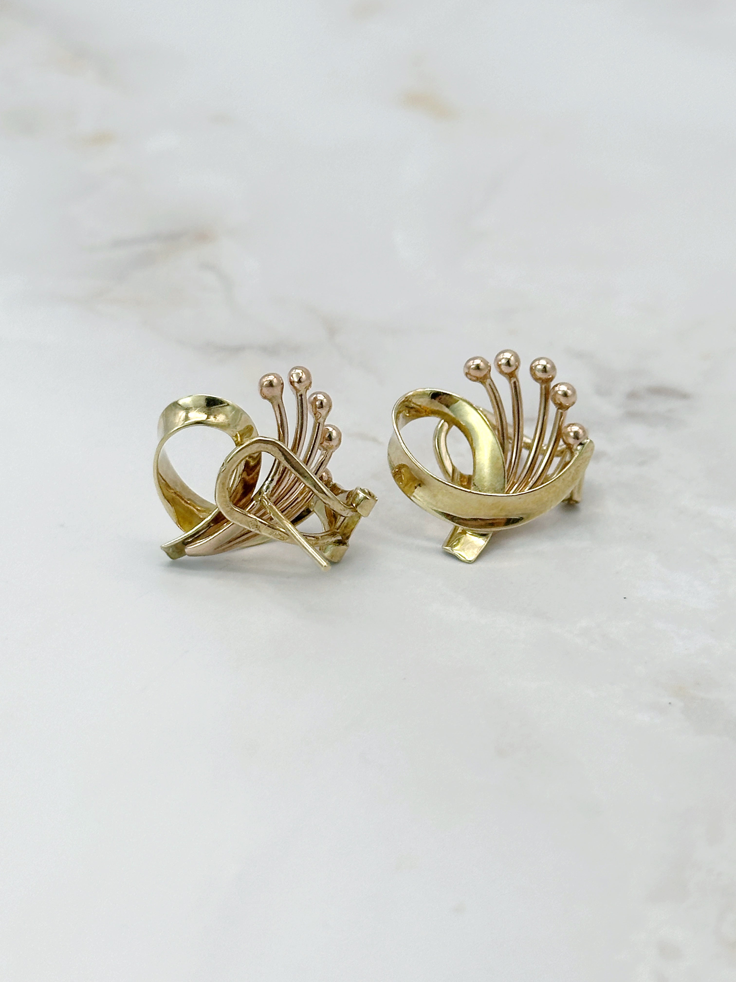 Extravagante Ohrstecker/Clips um 1950/60