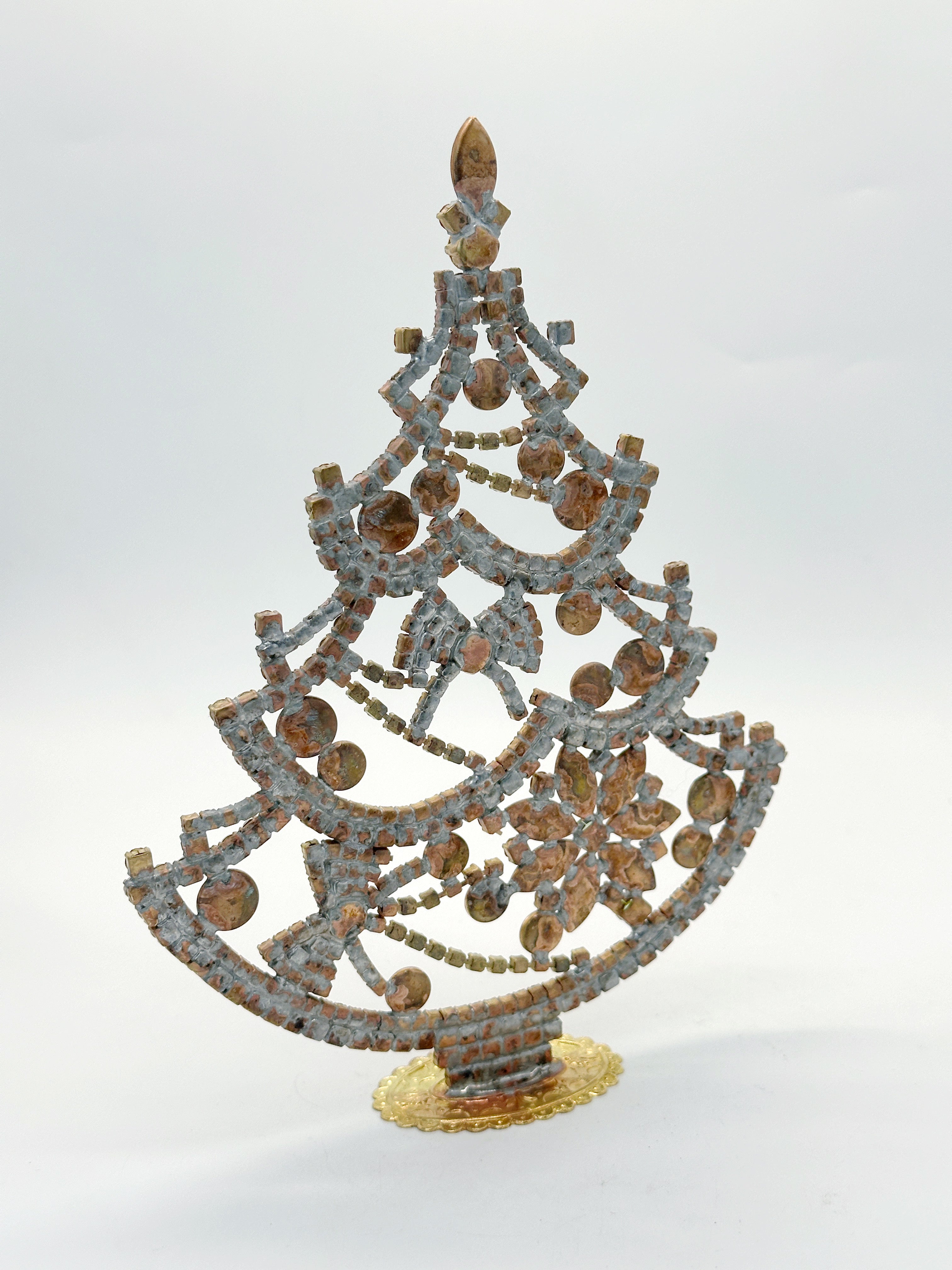 Prächtiger Gablonzer Christbaum aus Strass & Kristall