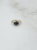 Antiker Ring in 585 Gelbgold mit Granatcabochon