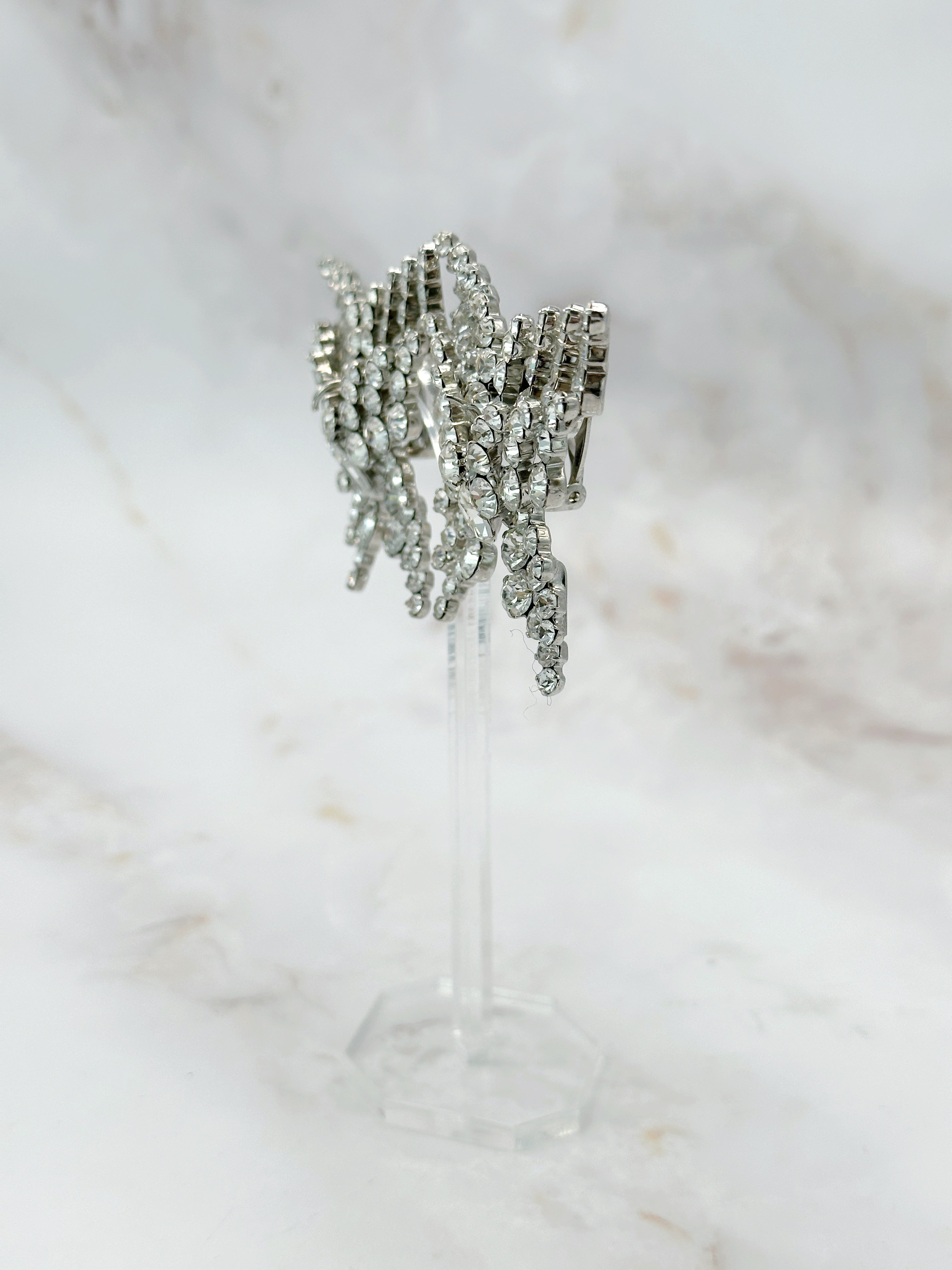 Vintage Ohrclips mit Schmetterlings-Design von Agatha Paris