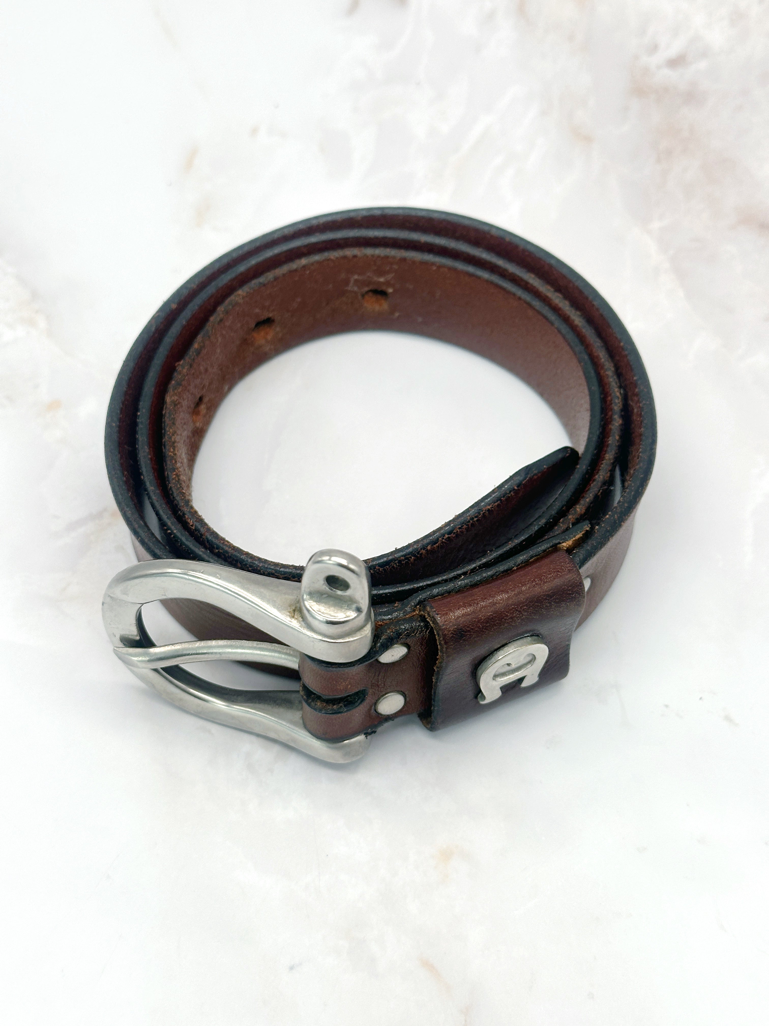 Vintage Gürtel von Etienne Aigner aus braunem Leder