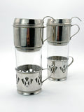 Set 2 Vintage Kaffeebereiter versilbert