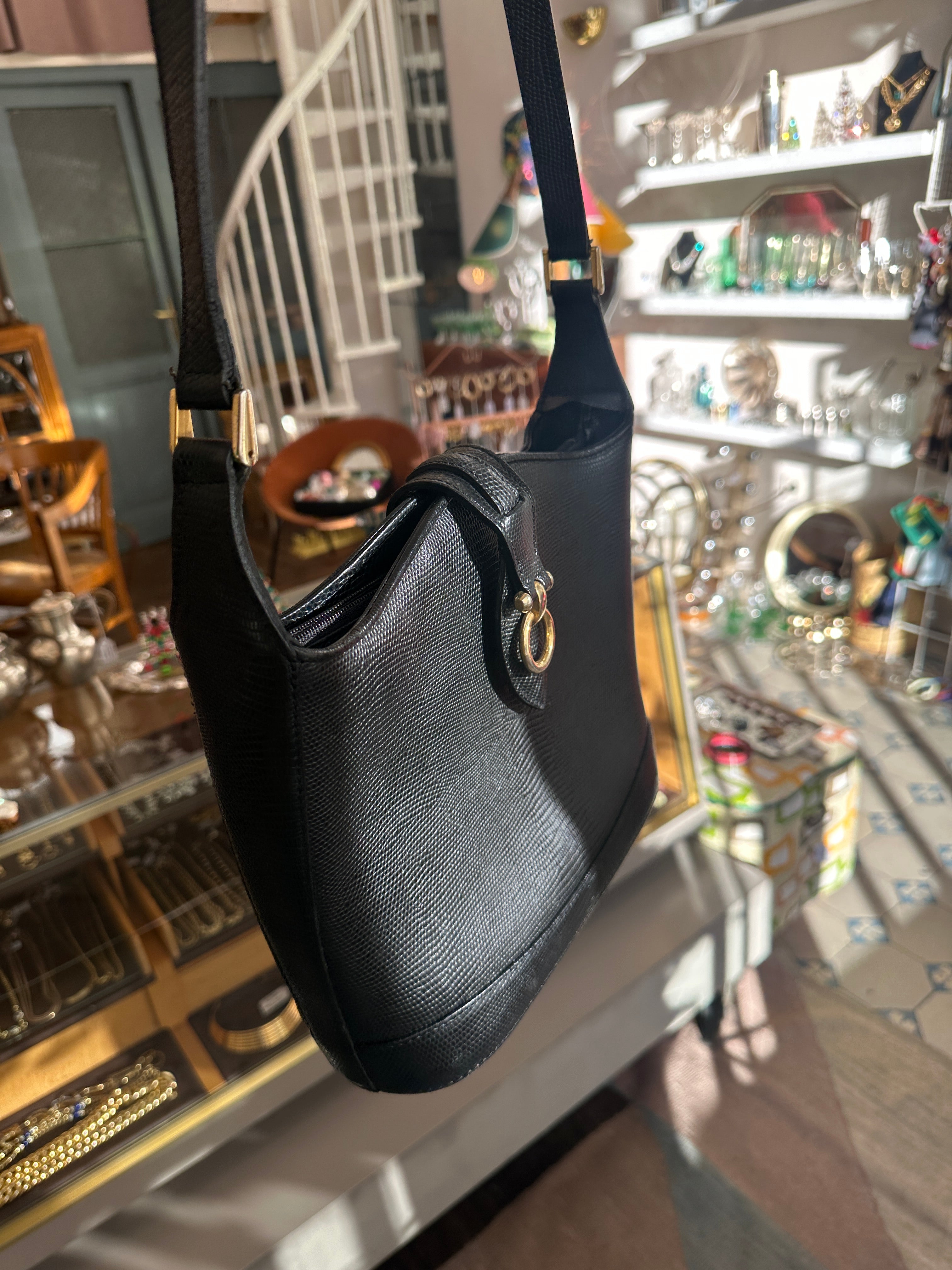 Vintage Leder Handtasche von Renouard Paris