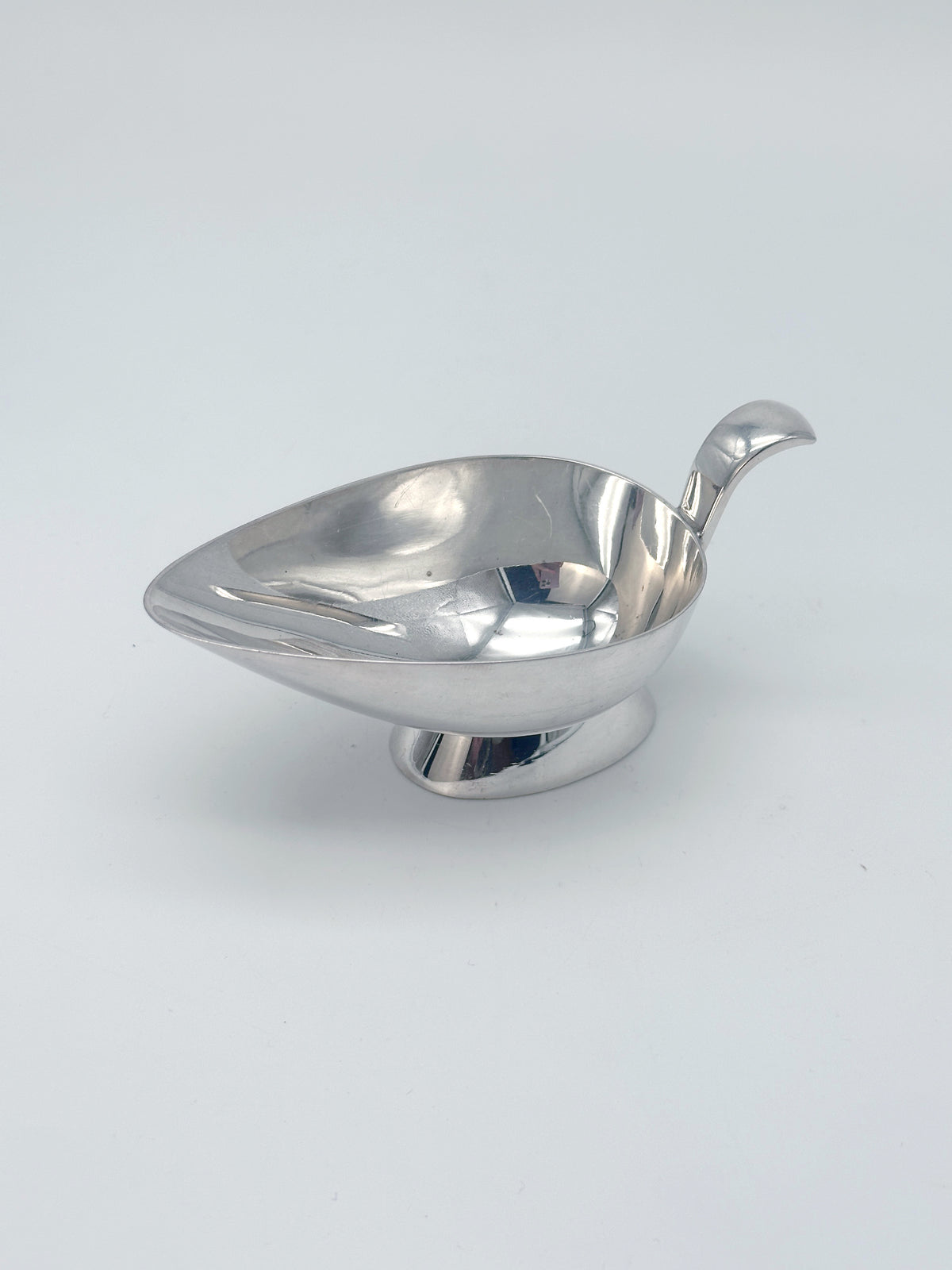 Versilberte Vintage Sauciere aus Holland um 1960