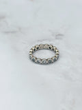 Vergoldeter Eternity Ring aus 925 Silber mit Zirkonia