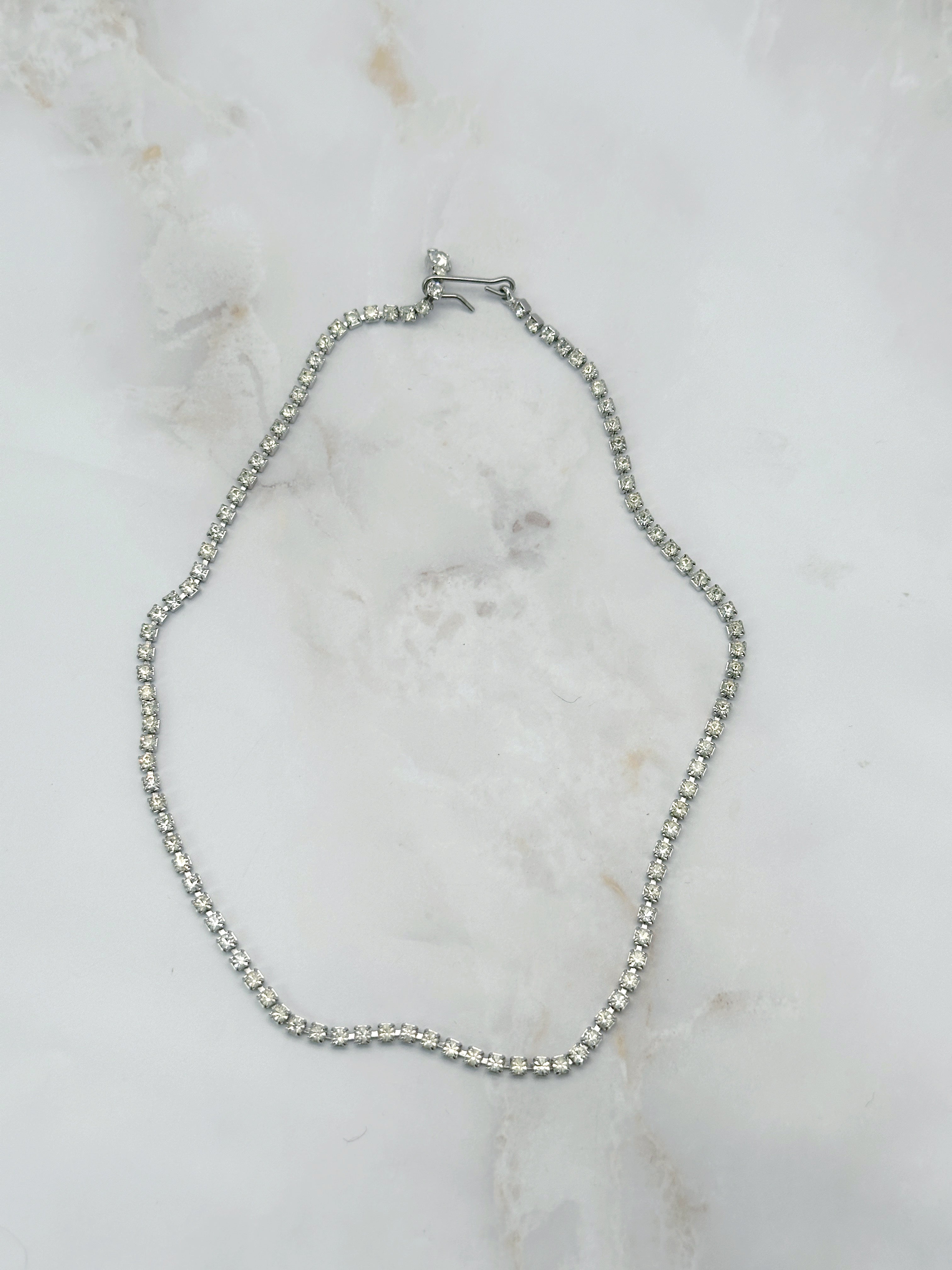 Feiner Vintage Strass Choker längenverstellbar