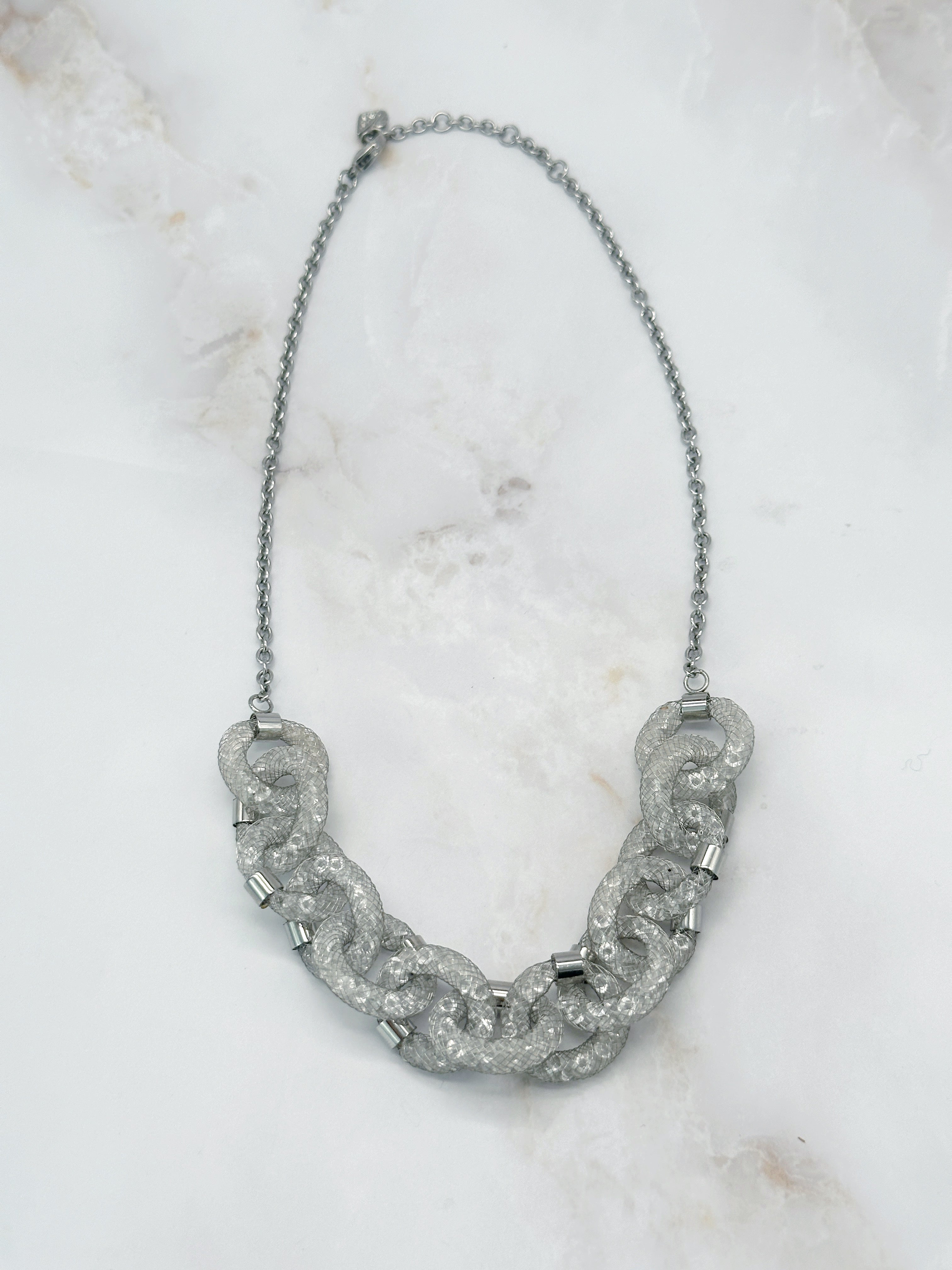 Swarovski Stardust Deluxe Link Necklace mit funkelnden Kristallgliedern