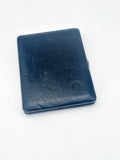 Vintage Zigarettenetui aus schwarzem Leder von Dunhill