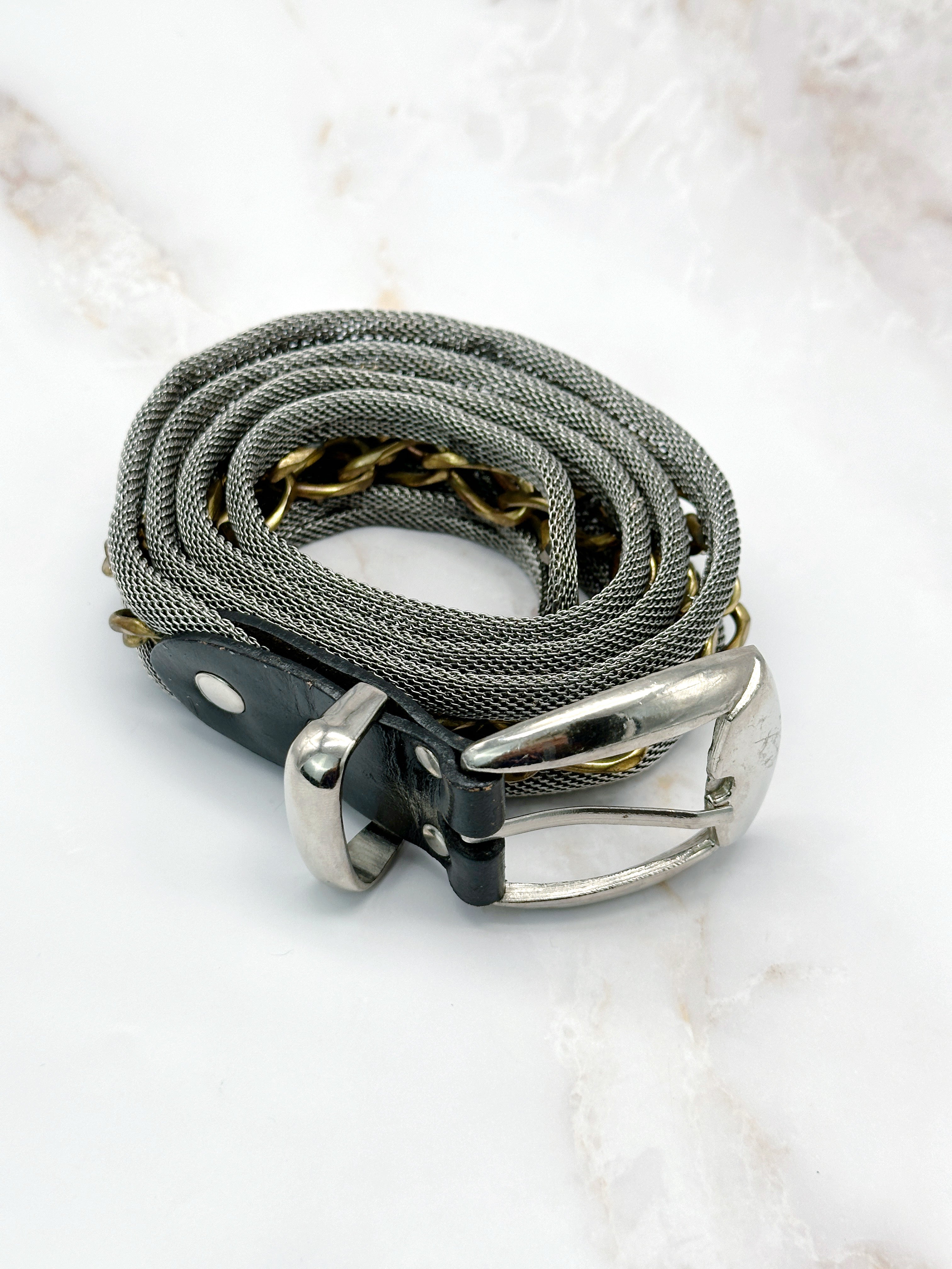 Vintage bicolor belt