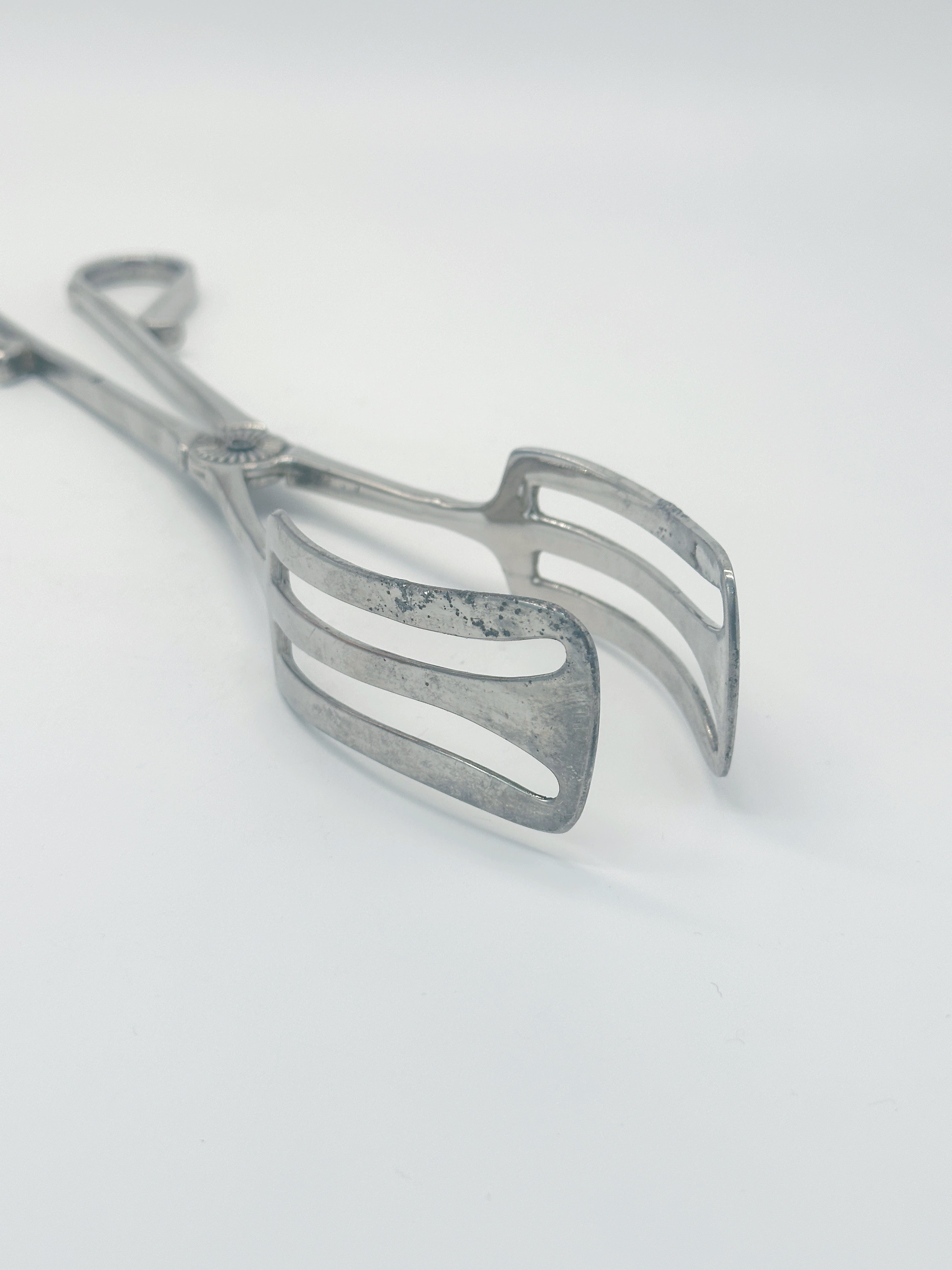 Elegante Vintage Gebäckzange versilbert