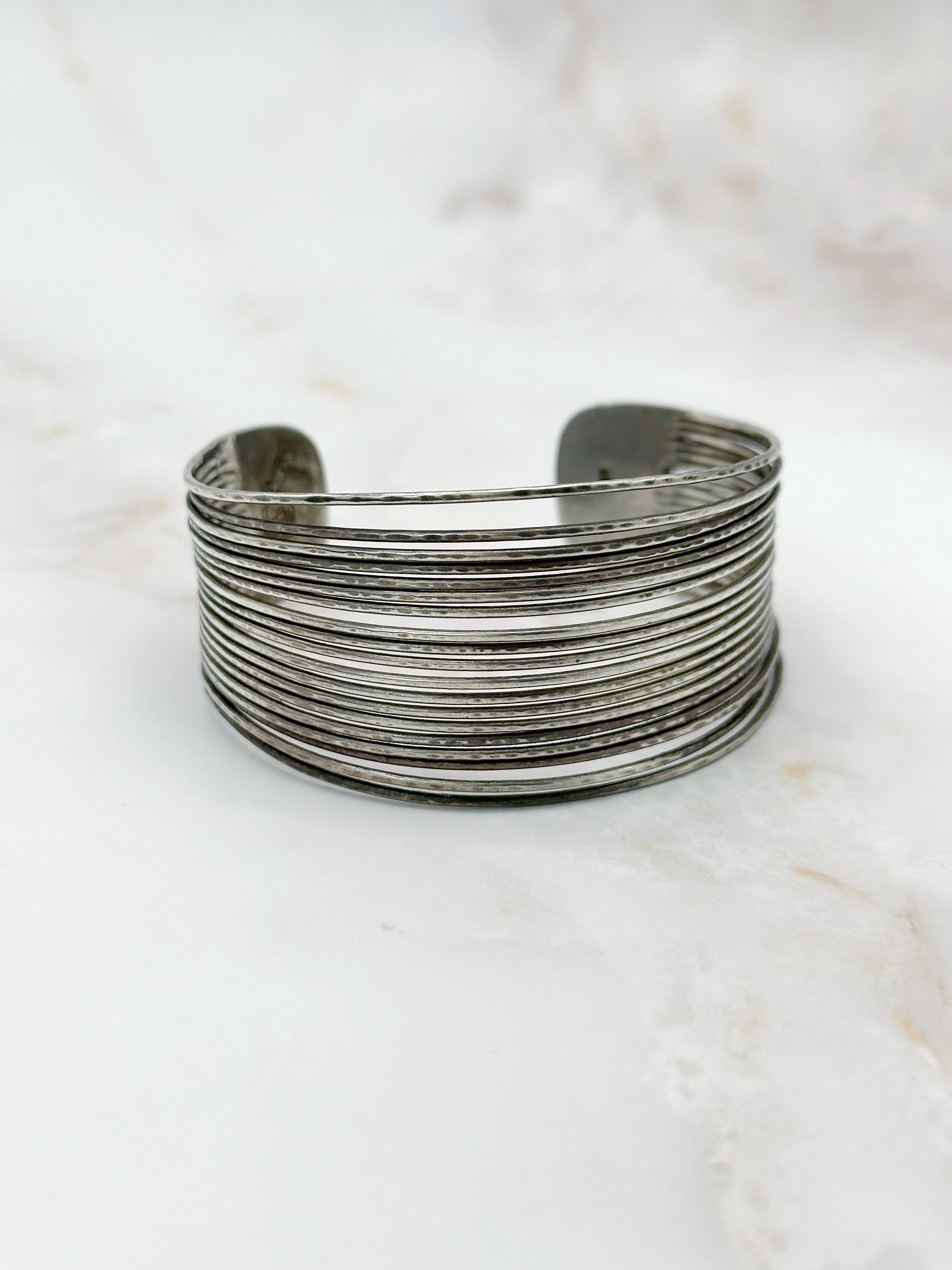 Timeless vintage silver bangle