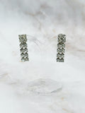 Strass Ohrclips mit Tassel-Detail