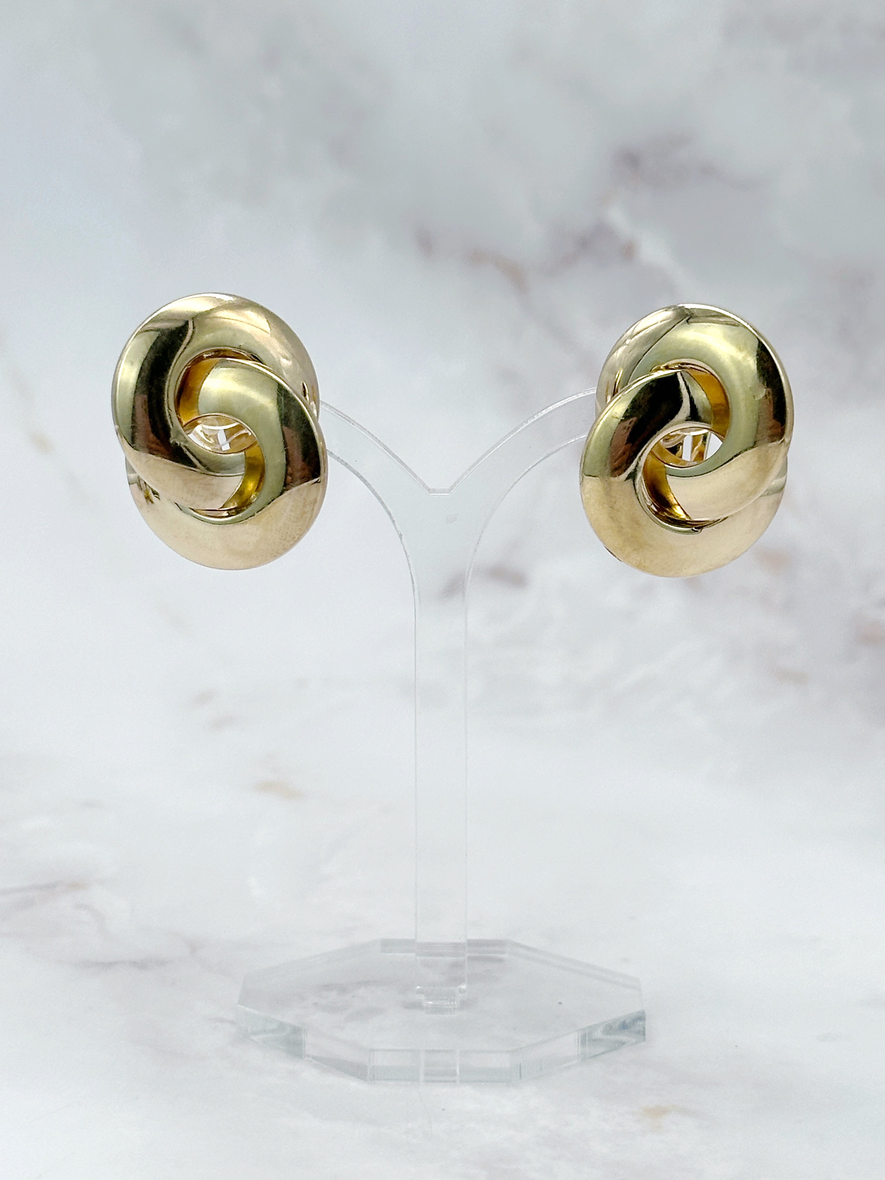 Vintage Ohrclips von Christian Dior in geschlungener Form