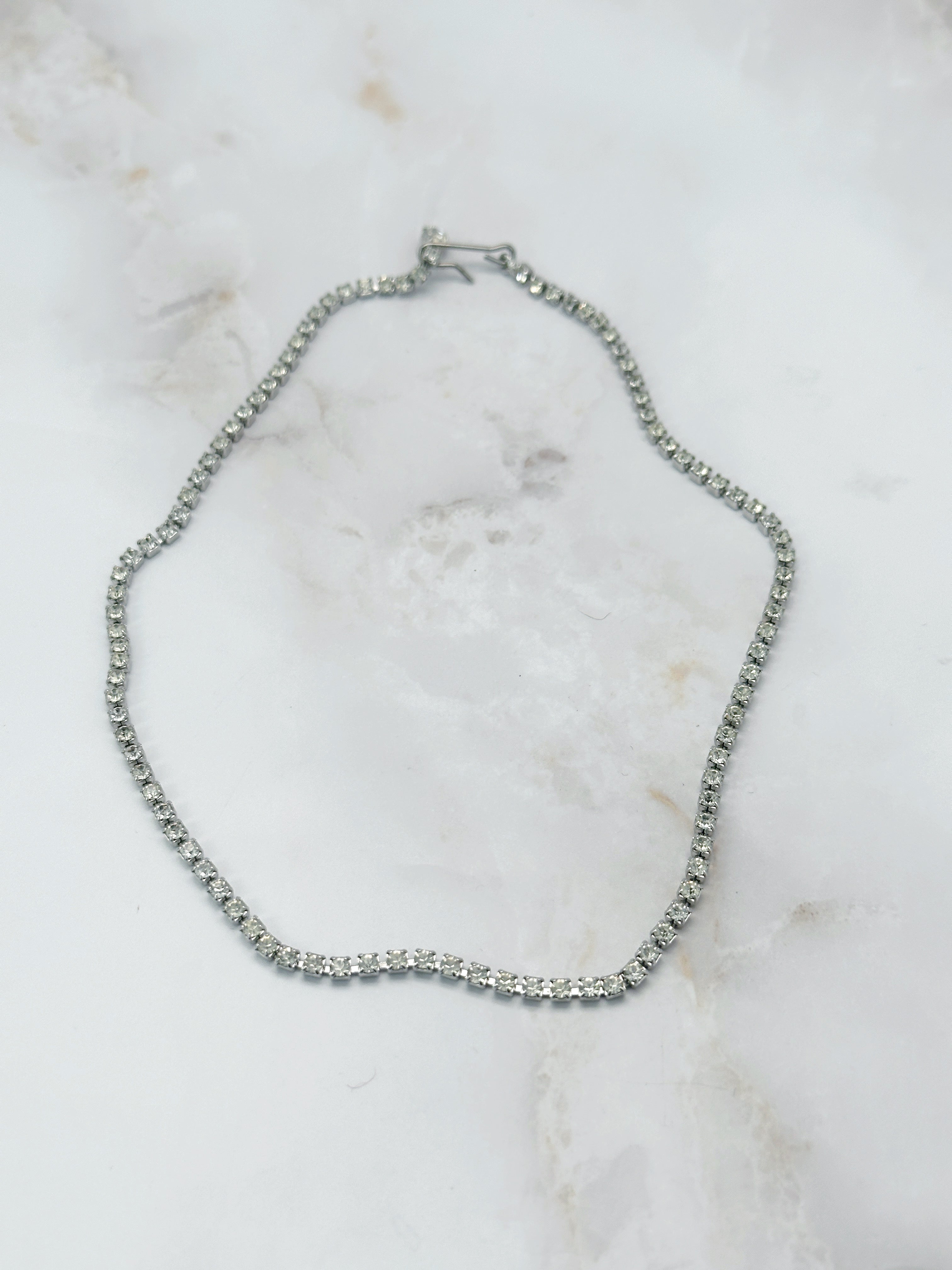 Feiner Vintage Strass Choker längenverstellbar